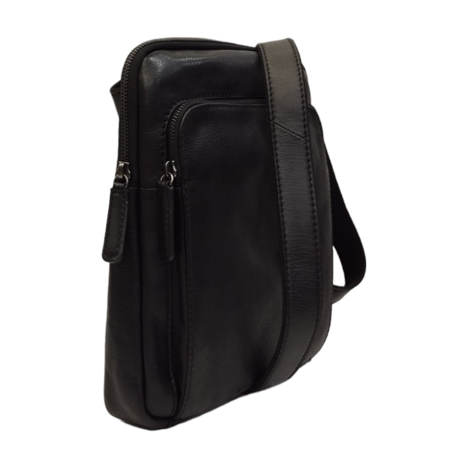 Gianni Conti Borsello Linea Samuel Uomo in Pelle Nera