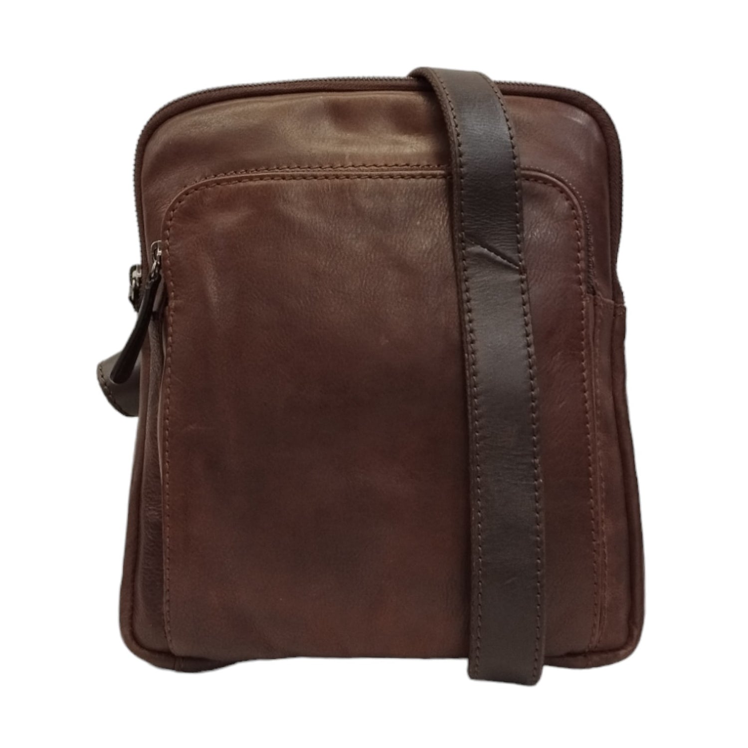 Gianni Conti Borsello Linea Samuel Uomo in Pelle Testa di Moro