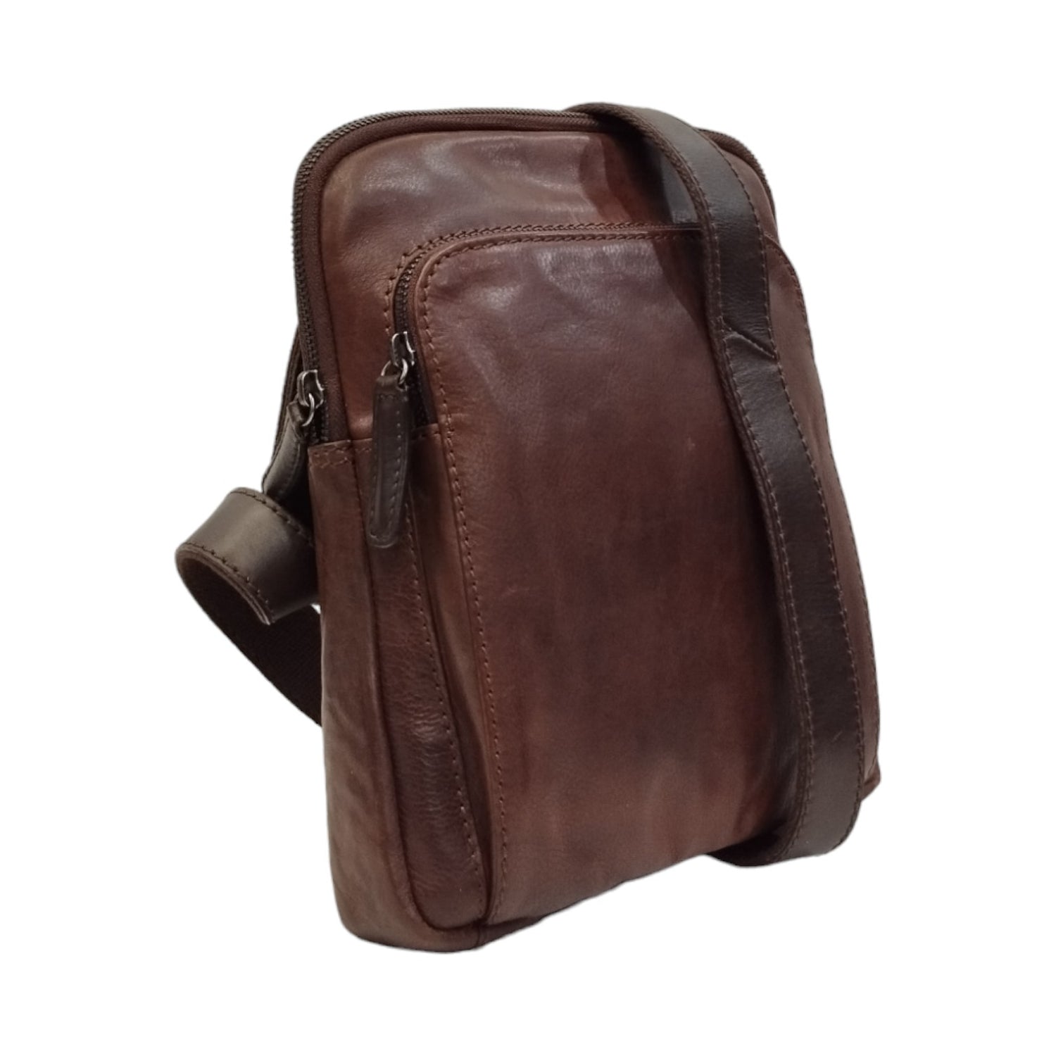 Gianni Conti Borsello Linea Samuel Uomo in Pelle Testa di Moro