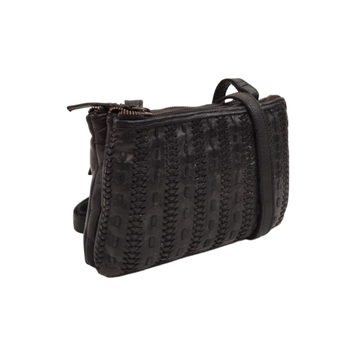 Gianni Conti Borsa a Tracolla Linea Clodia in Pelle Nera