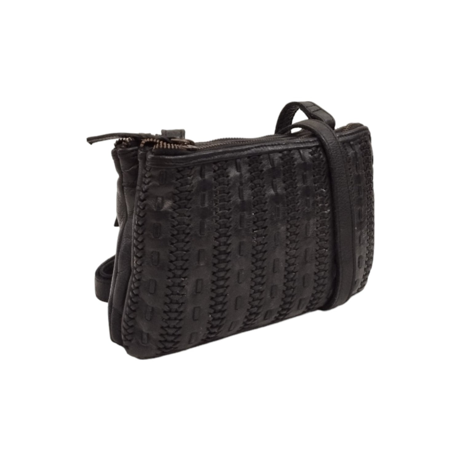 Gianni Conti Borsa a Tracolla Linea Clodia in Pelle Nera