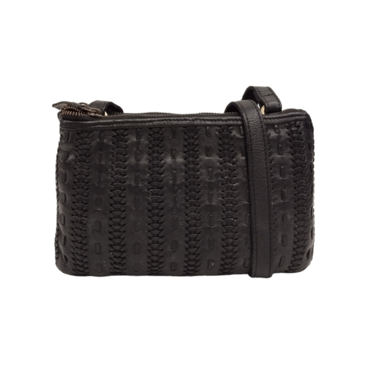 Gianni Conti Borsa a Tracolla Linea Clodia in Pelle Nera