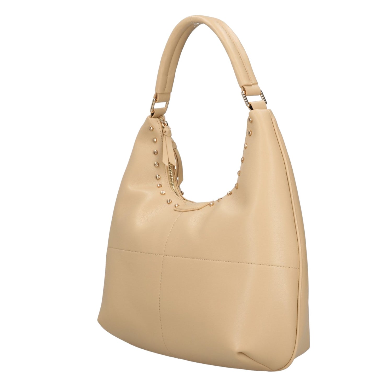 Cult Borsa a Spalla Beige con Applicazione Borchie