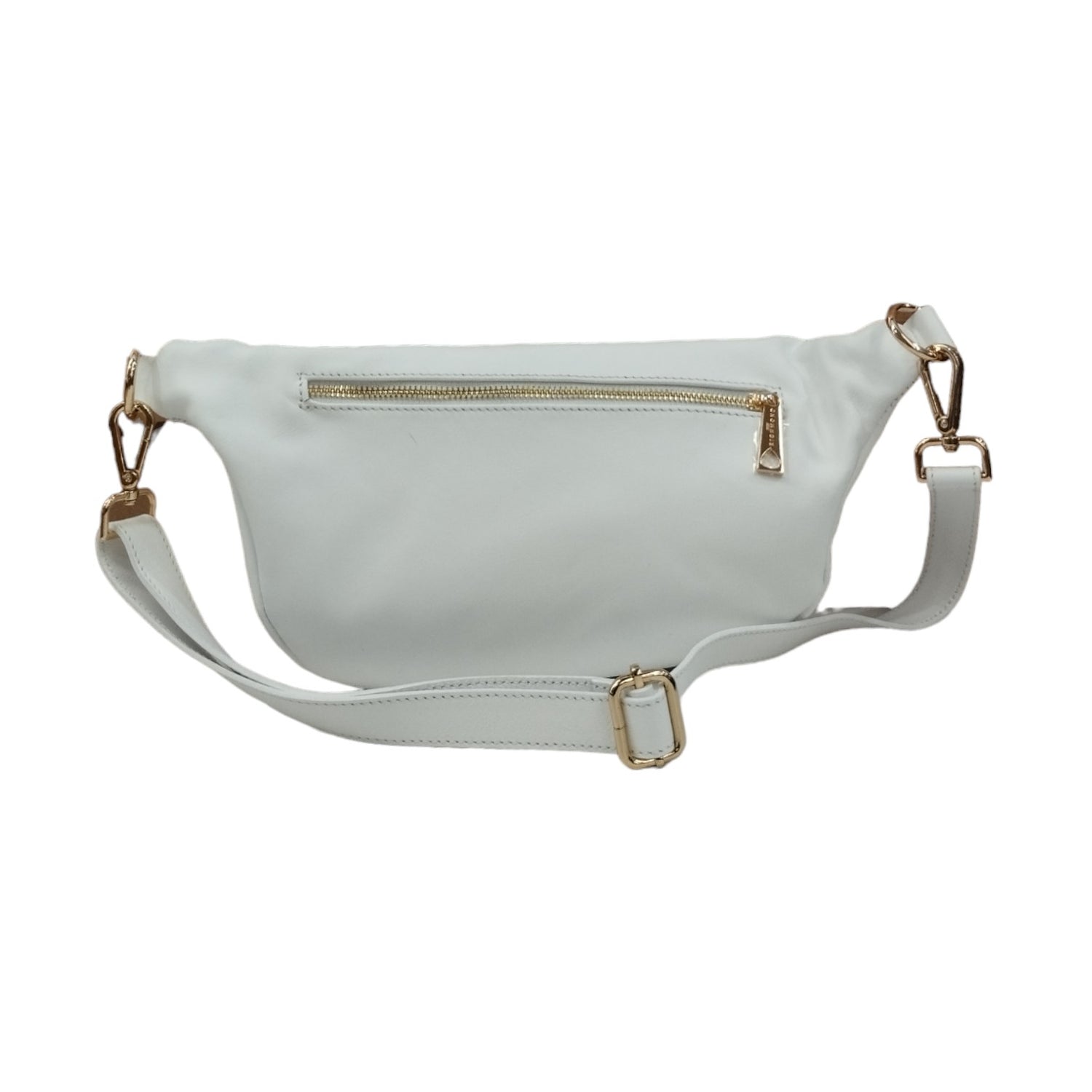 John Richmond Marsupio Bianco in Pelle con Borchie