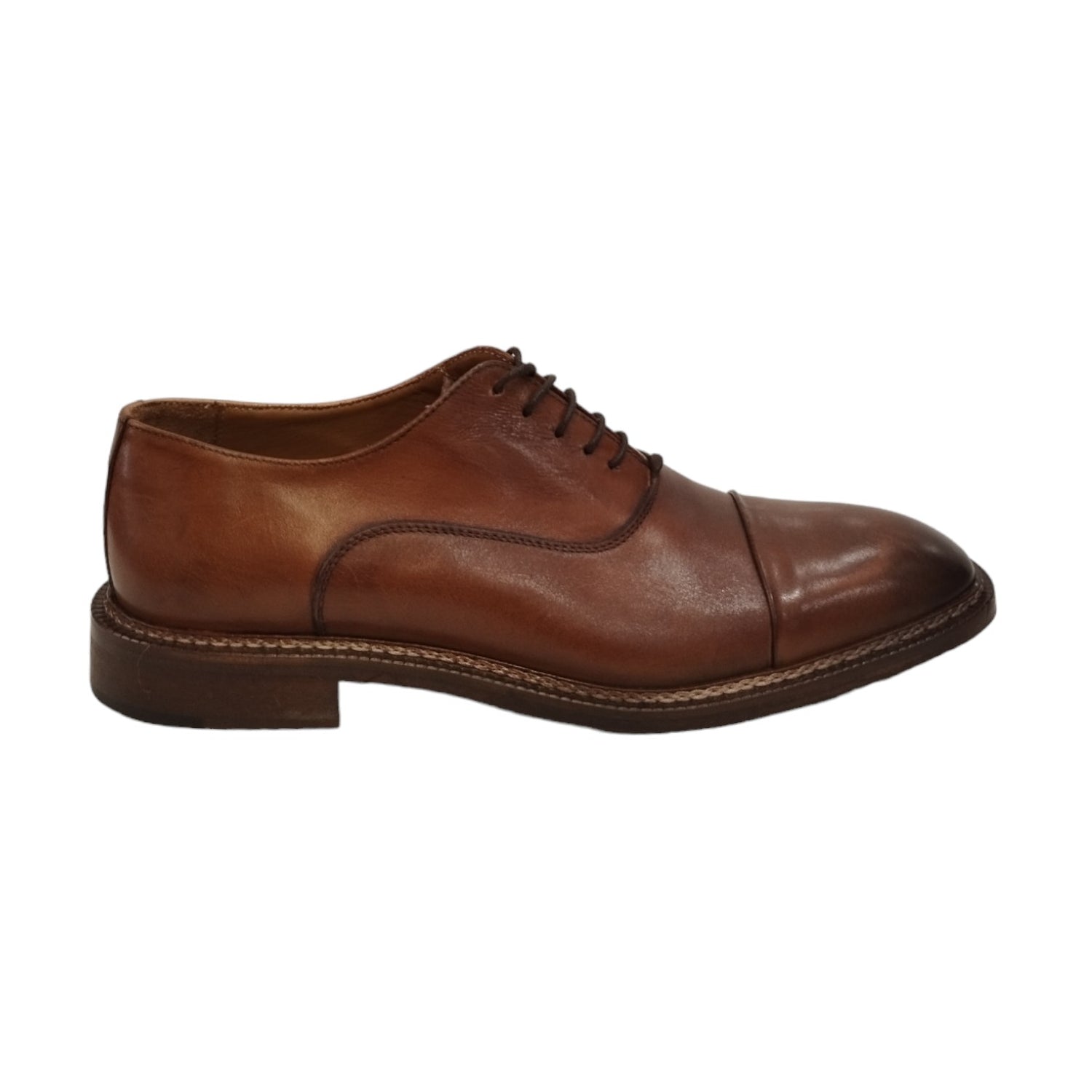 Exton Allacciato Uomo in Pelle Cuoio