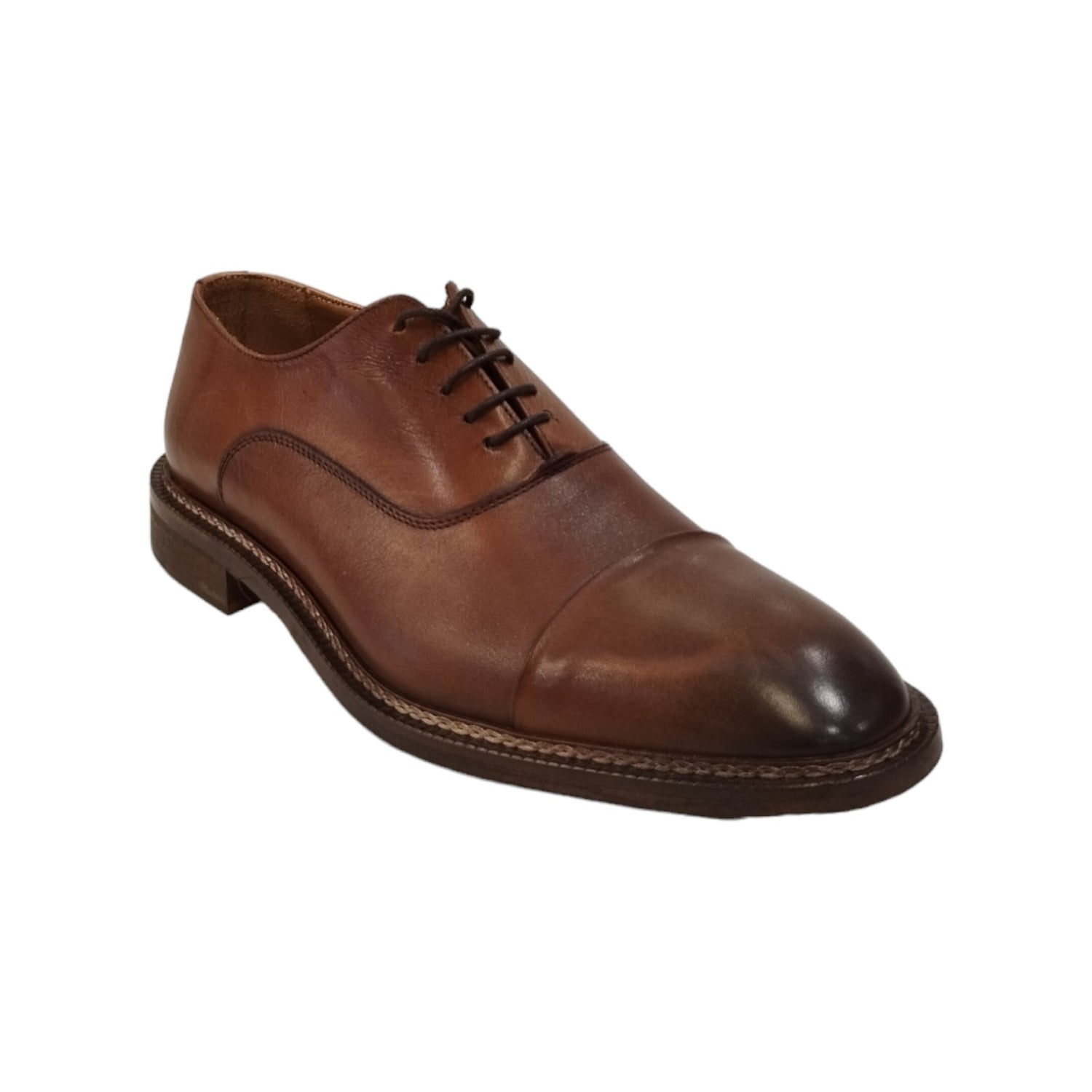 Exton Allacciato Uomo in Pelle Cuoio