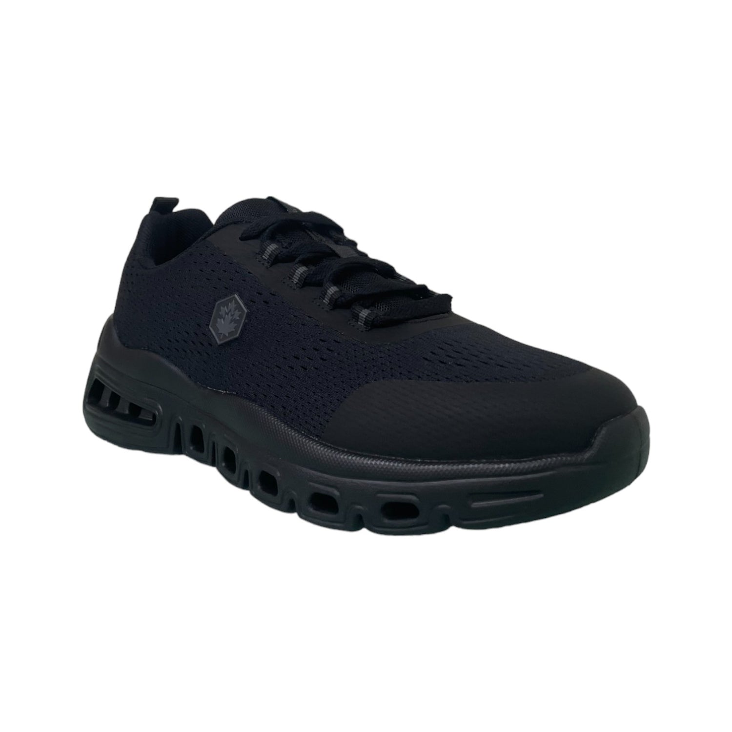 Lumberjack Sneakers Uomo in Tessuto Nero con Fondo Bucherellato