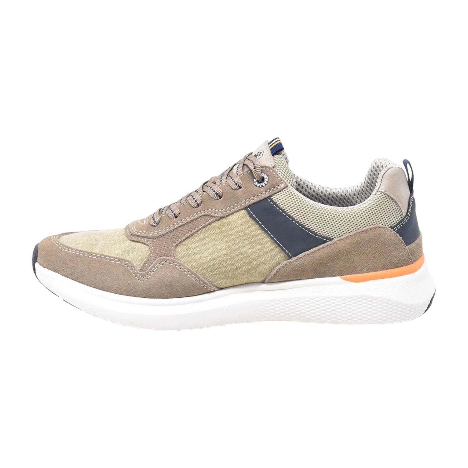 Lumberjack Sneakers Uomo in Tessuto e Camoscio Beige