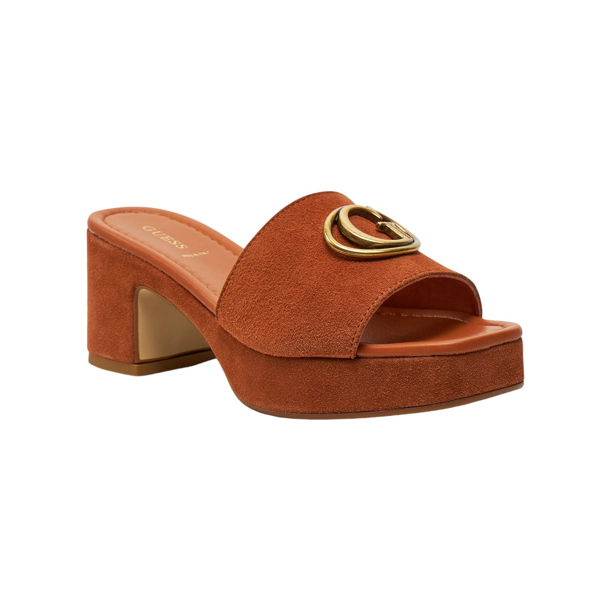 Guess Ciabatta Terra in Camoscio con Plateau t.6