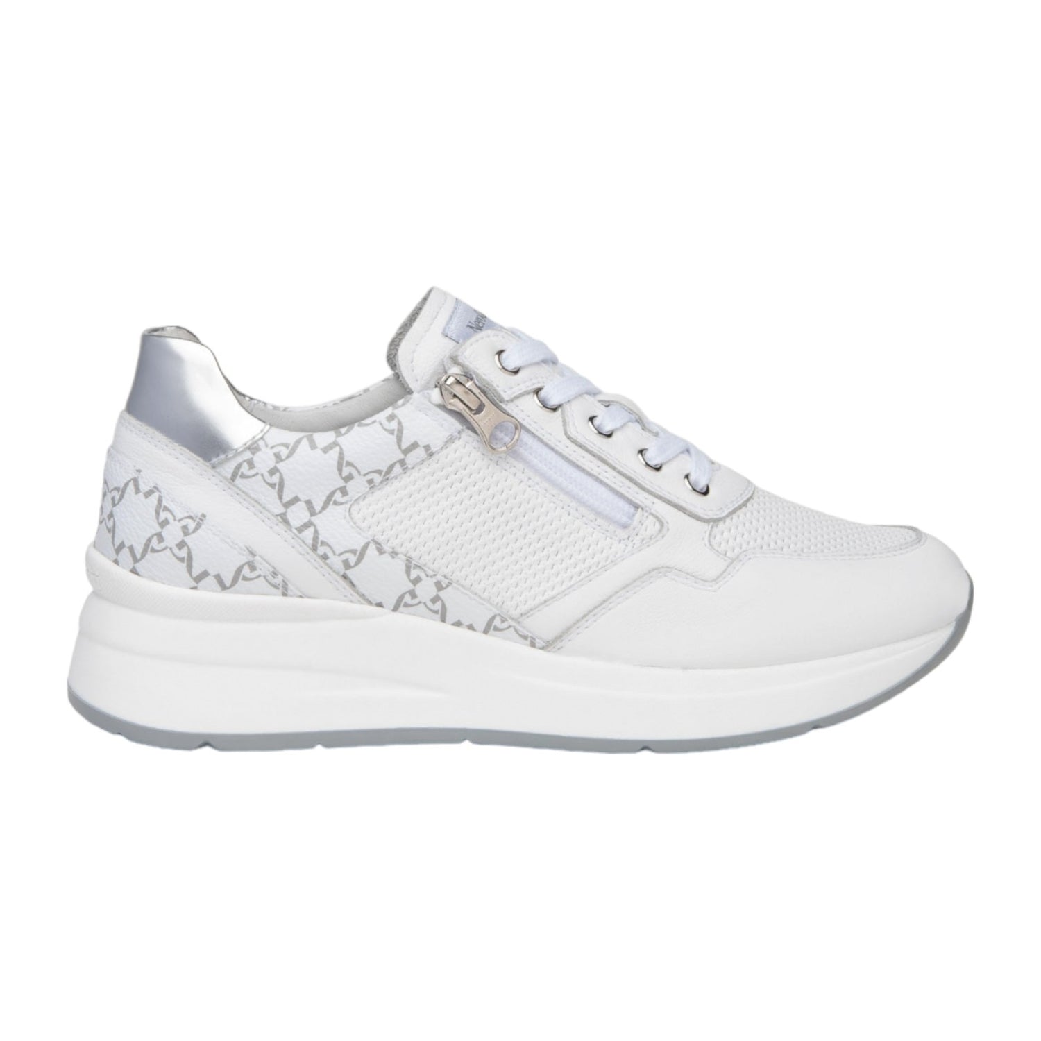 Nero Giardini Sneakers da Donna Bianca in Pelle