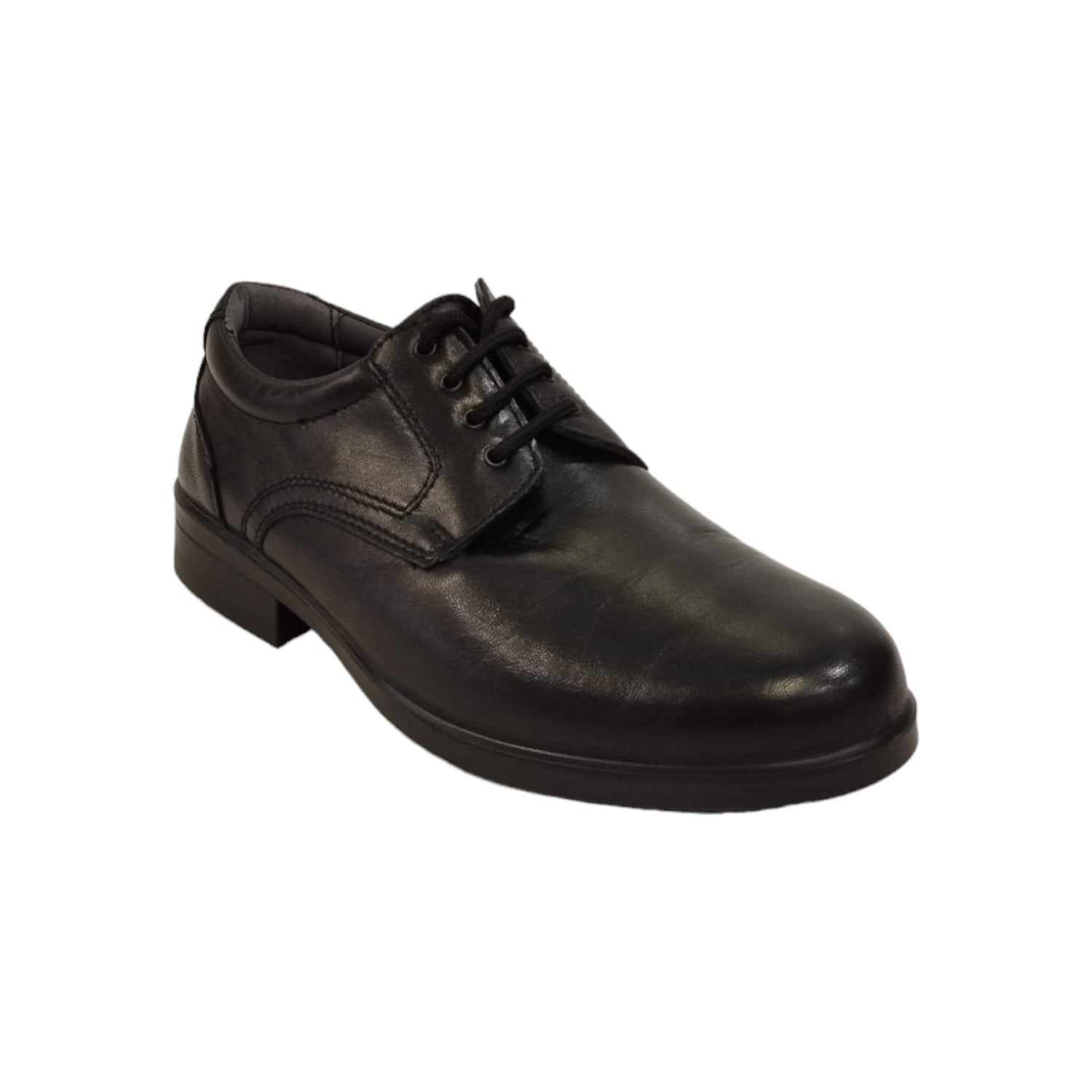 Luisetti Derby Uomo in Pelle Nera con Lacci