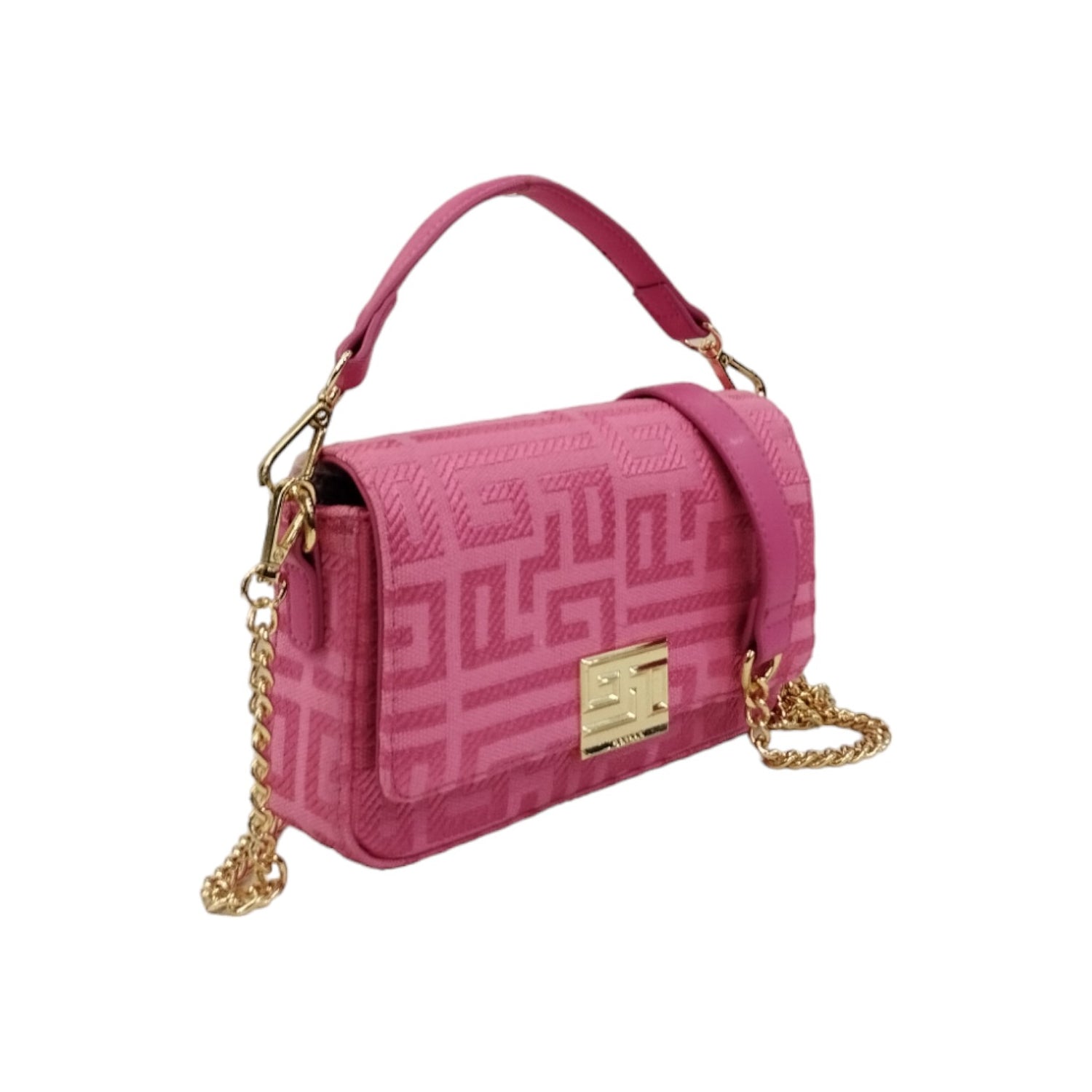 Gaelle Borsa a Mano Fucsia con Tracolla in Catena Dorata