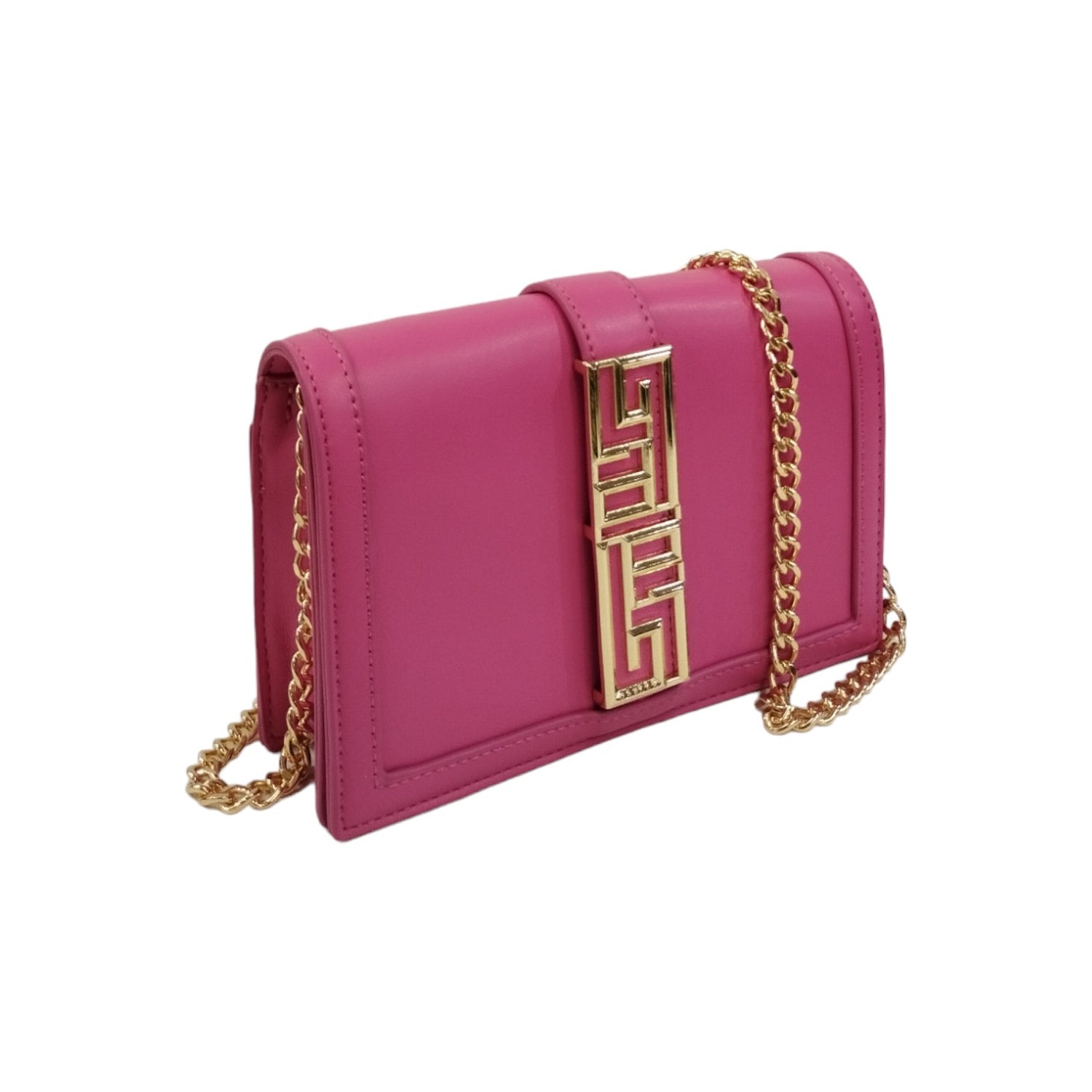 Gaelle Mini Clutch Fucsia in Ecopelle