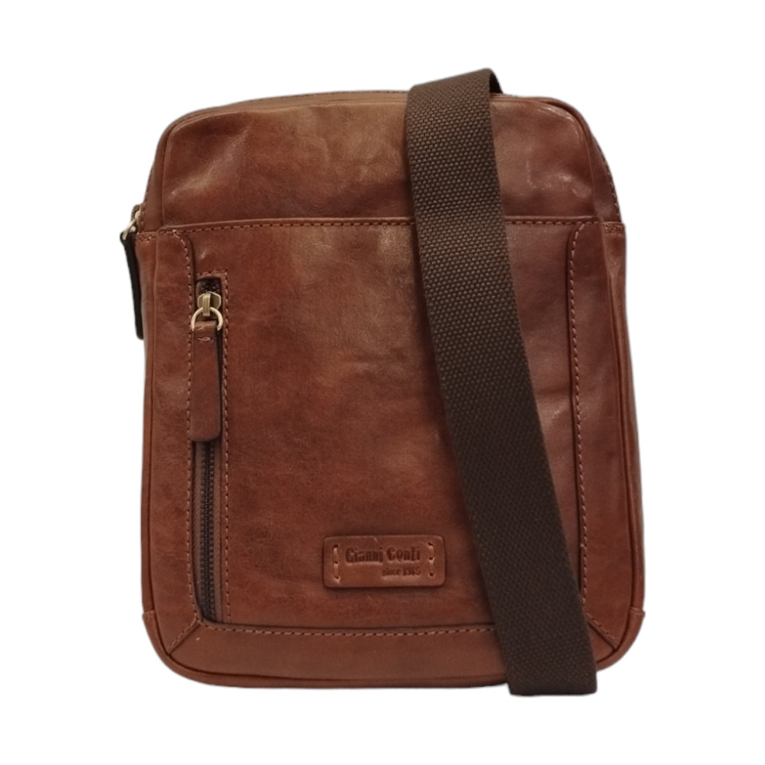 Gianni Conti Borsello Linea Simone Uomo in Pelle Cuoio