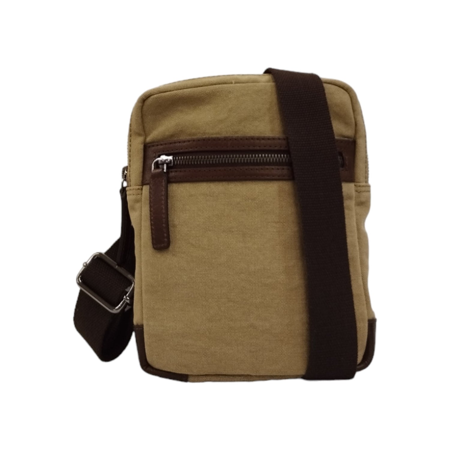 Gianni Conti Borsello Uomo in Tessuto e Pelle Tortora