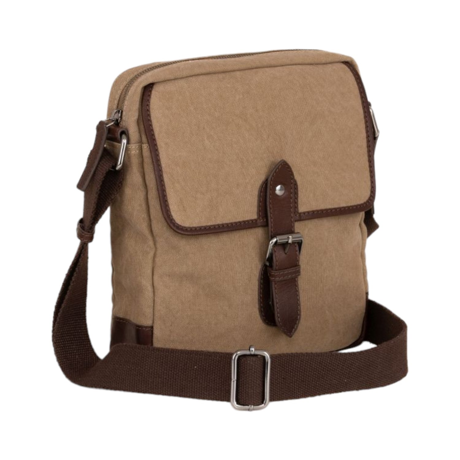 Gianni Conti Borsello Linea Jenny Uomo in Tessuto e Pelle Tortora