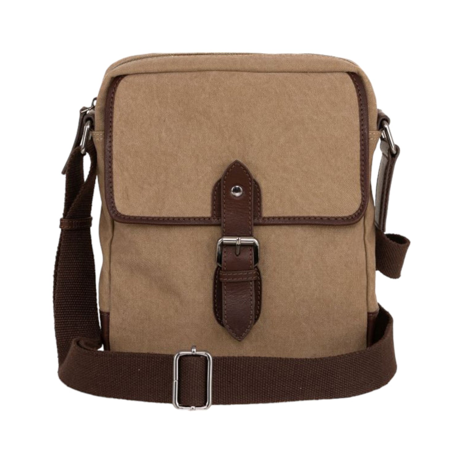 Gianni Conti Borsello Linea Jenny Uomo in Tessuto e Pelle Tortora