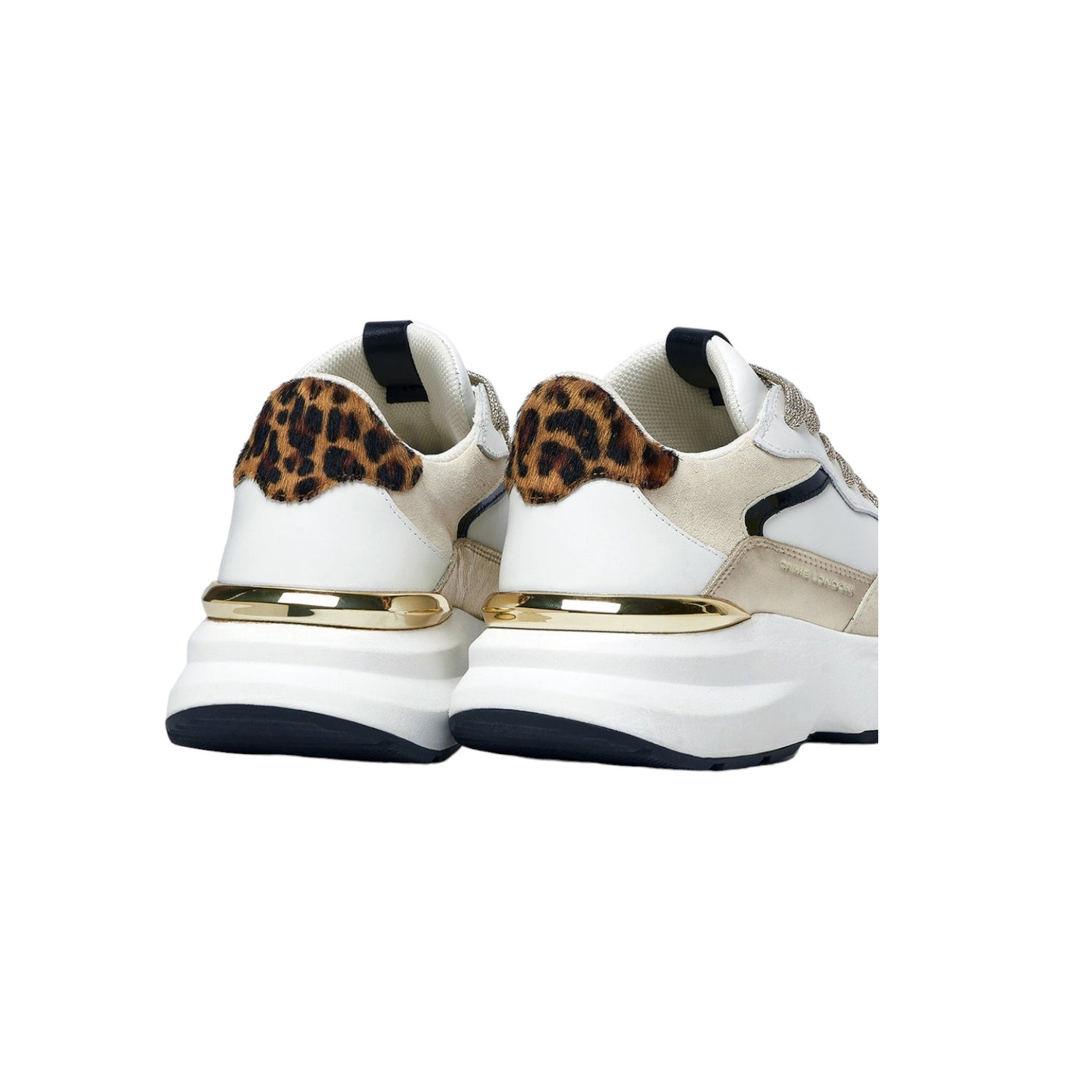 Crime London Sneakers Bianca Oro Animalier