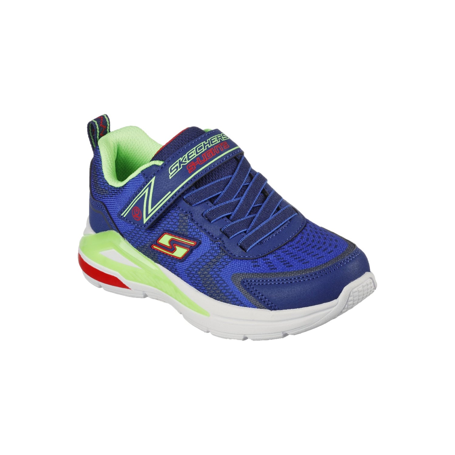 Skechers Sneakers Blu Lime S Lights Tri-Namics da Bambino