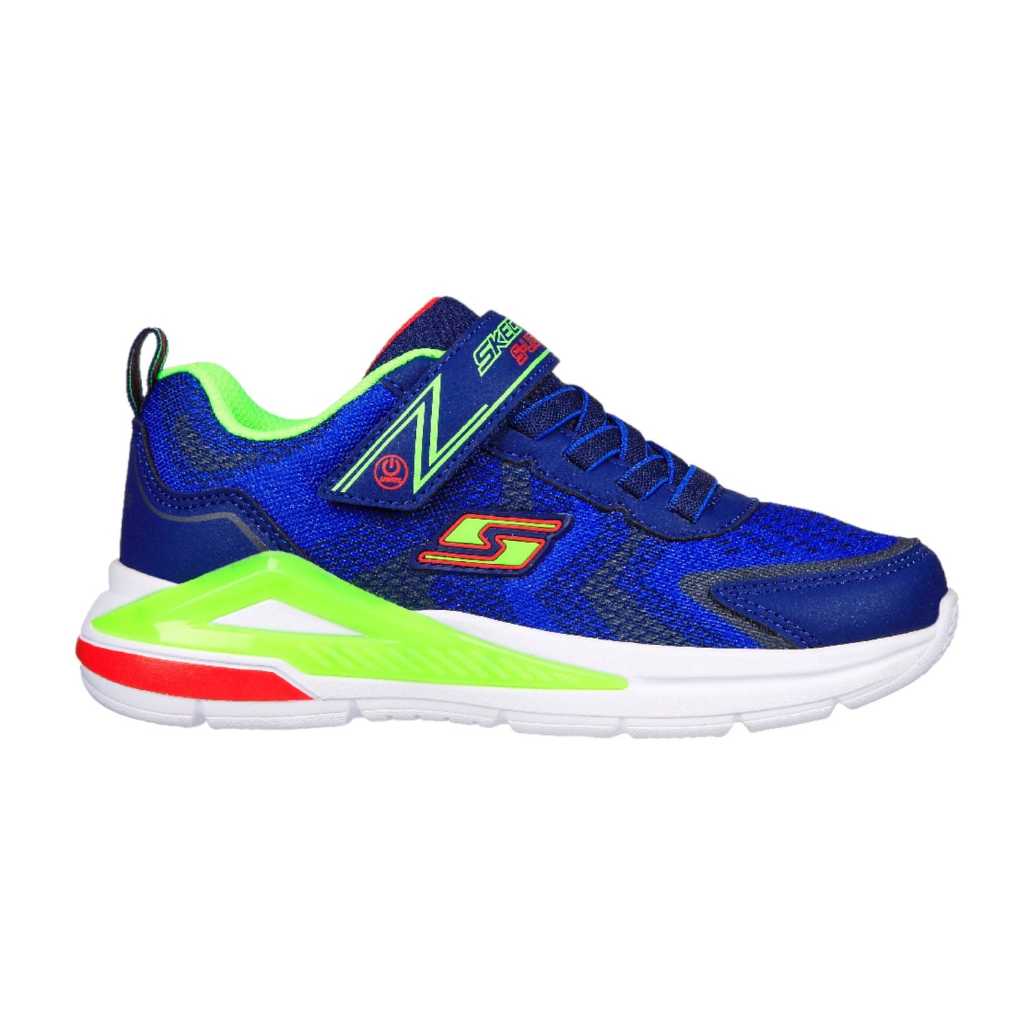 Skechers Sneakers Blu Lime S Lights Tri-Namics da Bambino