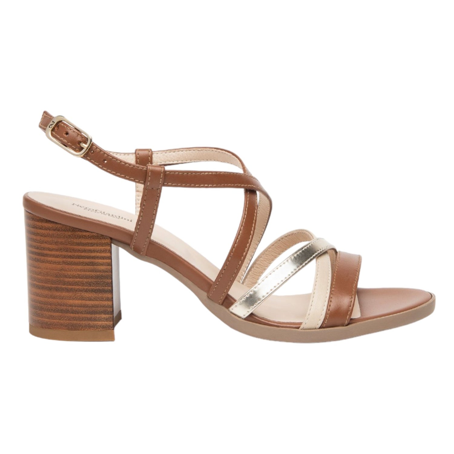 Nero Giardini Sandalo Cuoio in Pelle t.7