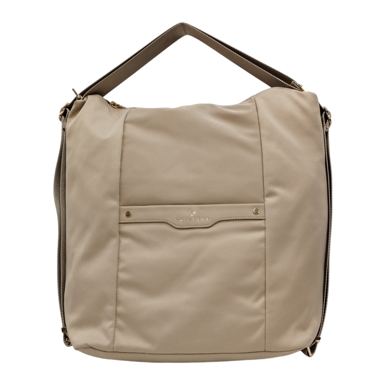 Caleidos Borsa/Zaino Donna in Tessuto Beige