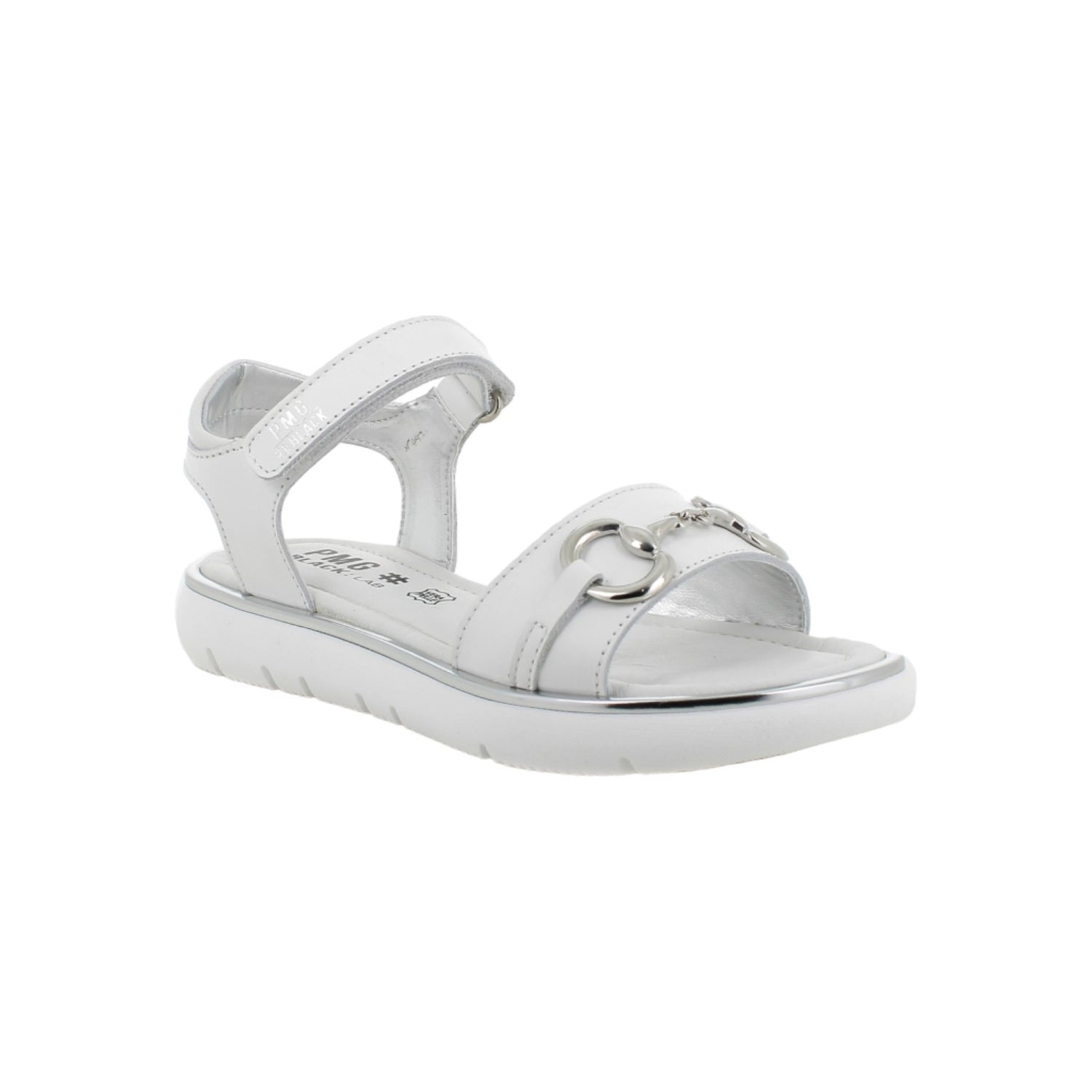 Primigi Sandalo Bianco con Morsetto in Metallo da Bambina