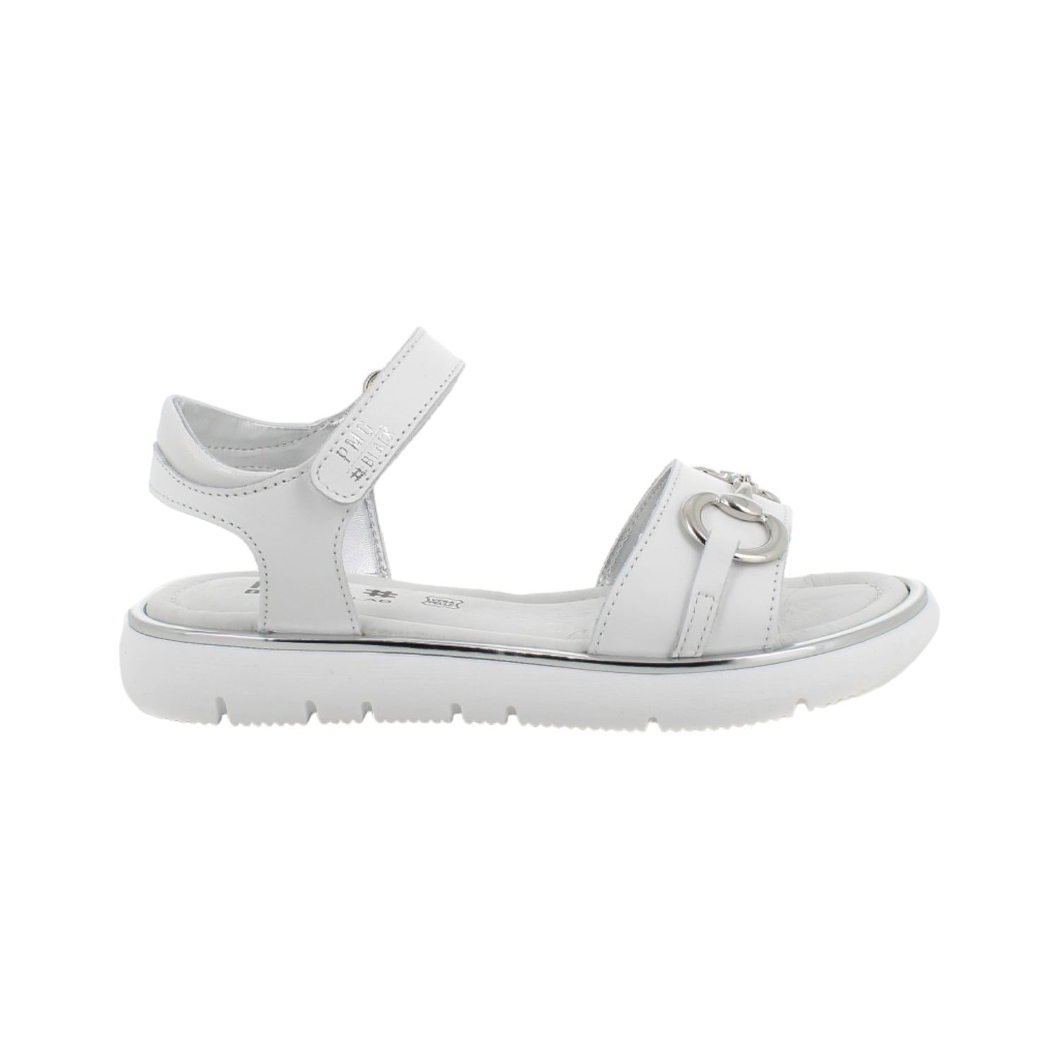 Primigi Sandalo Bianco con Morsetto in Metallo da Bambina