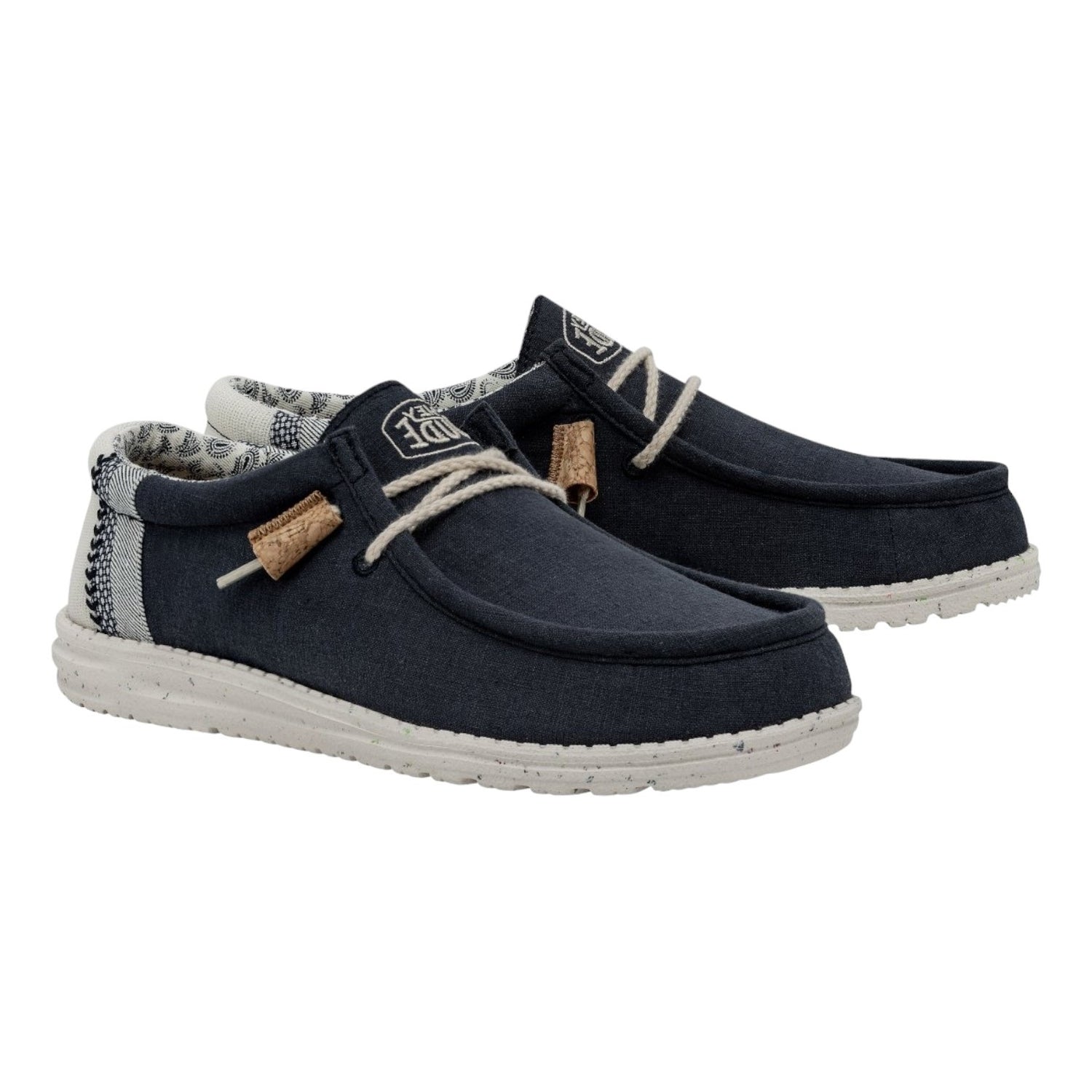 Dude Wally Break Stitch Slip On Blu Uomo