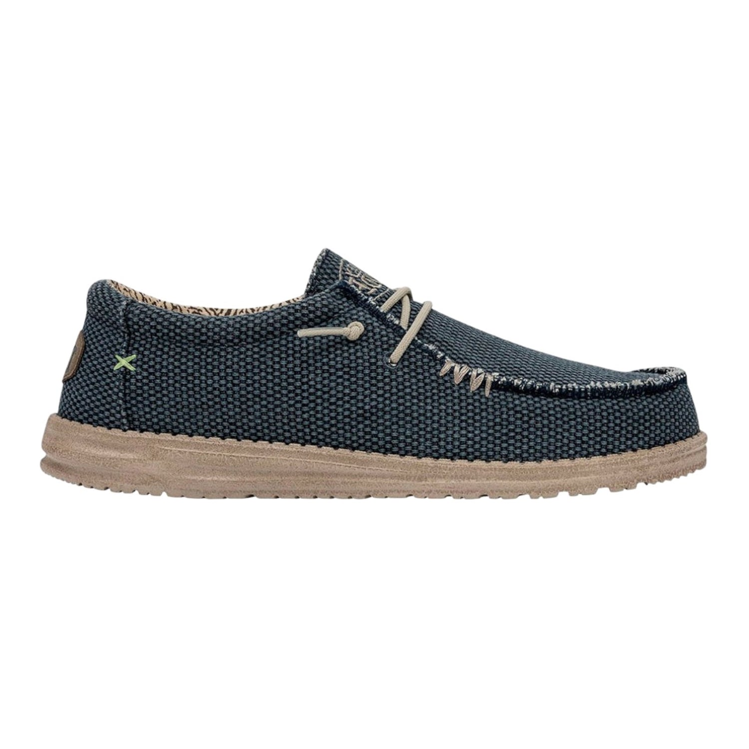 Dude Wally Braided Slip On Blu Uomo