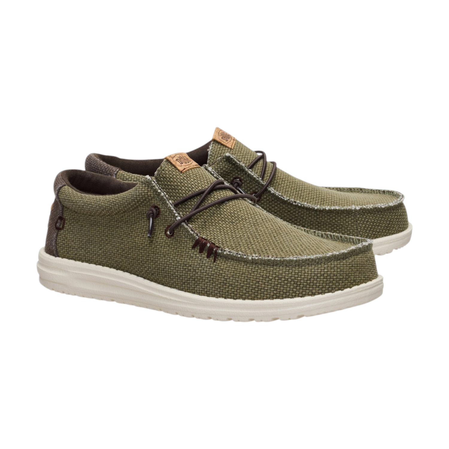 Hey Dude Wally Braided Slip On Uomo Oliva