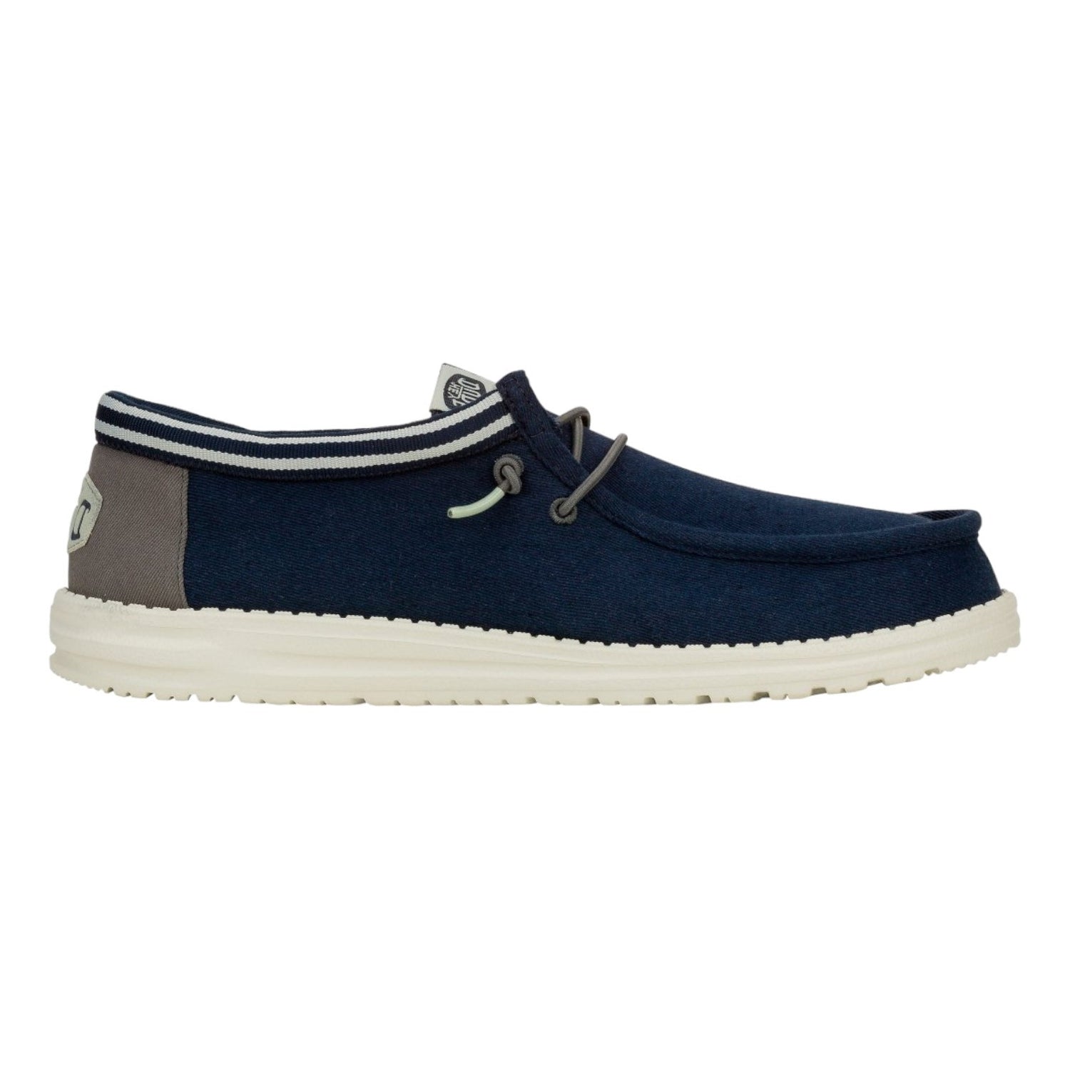 Hey Dude Wally Letterman Slip On Blu Grigio in Tessuto da Uomo