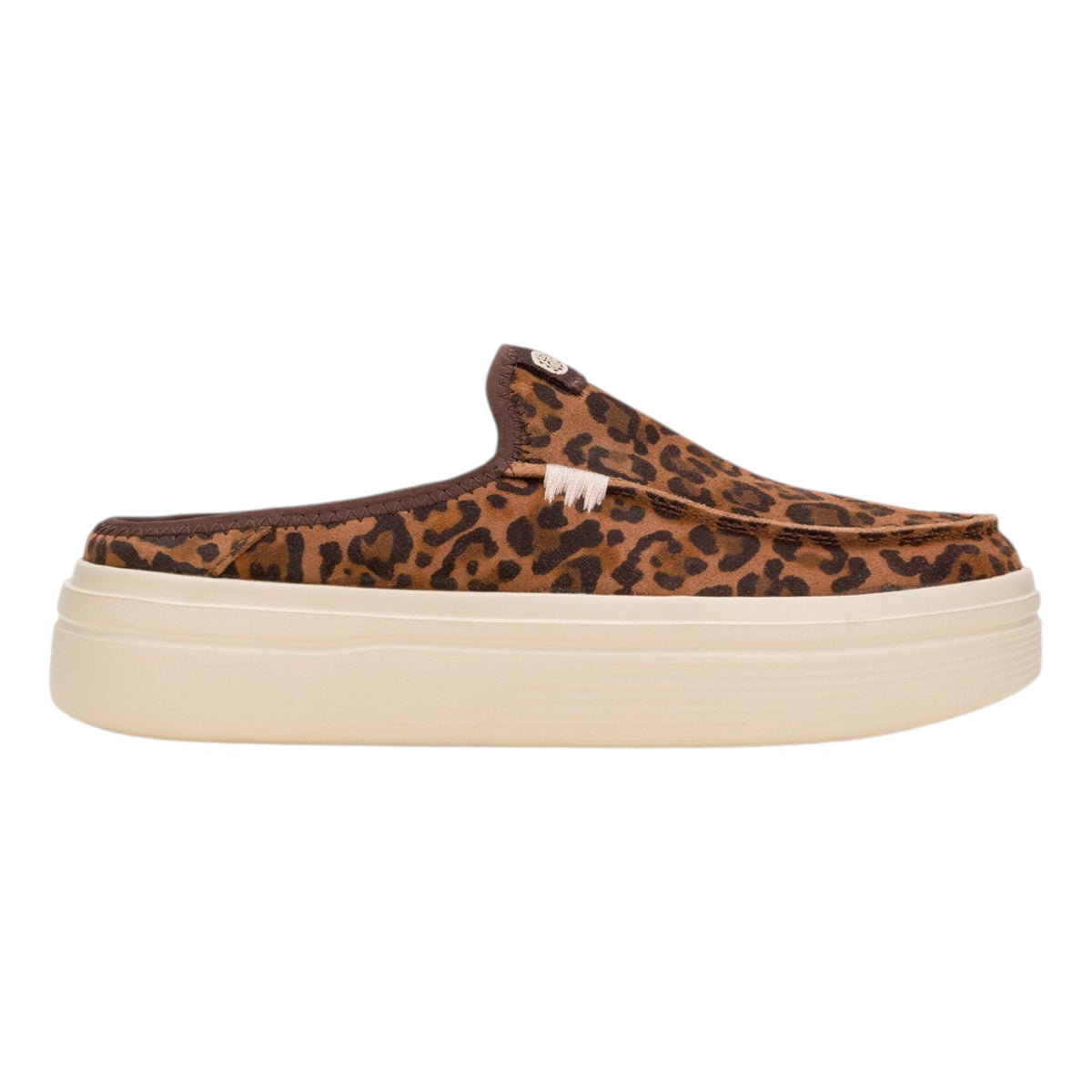 Hey Dude Austin Lift Classic Sabot Platform Donna in Camoscio Leopardato