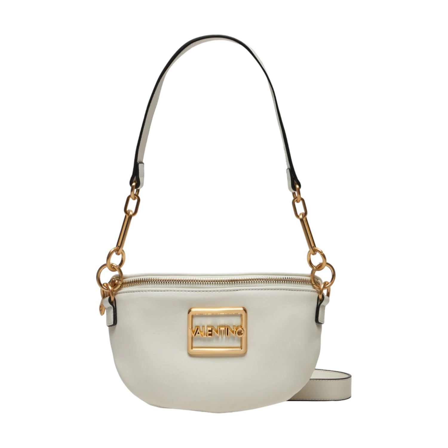 Mario Valentino Borsa a Spalla Marsupio Donna in Pelle Sintetica Bianco con Manico e Tracolla