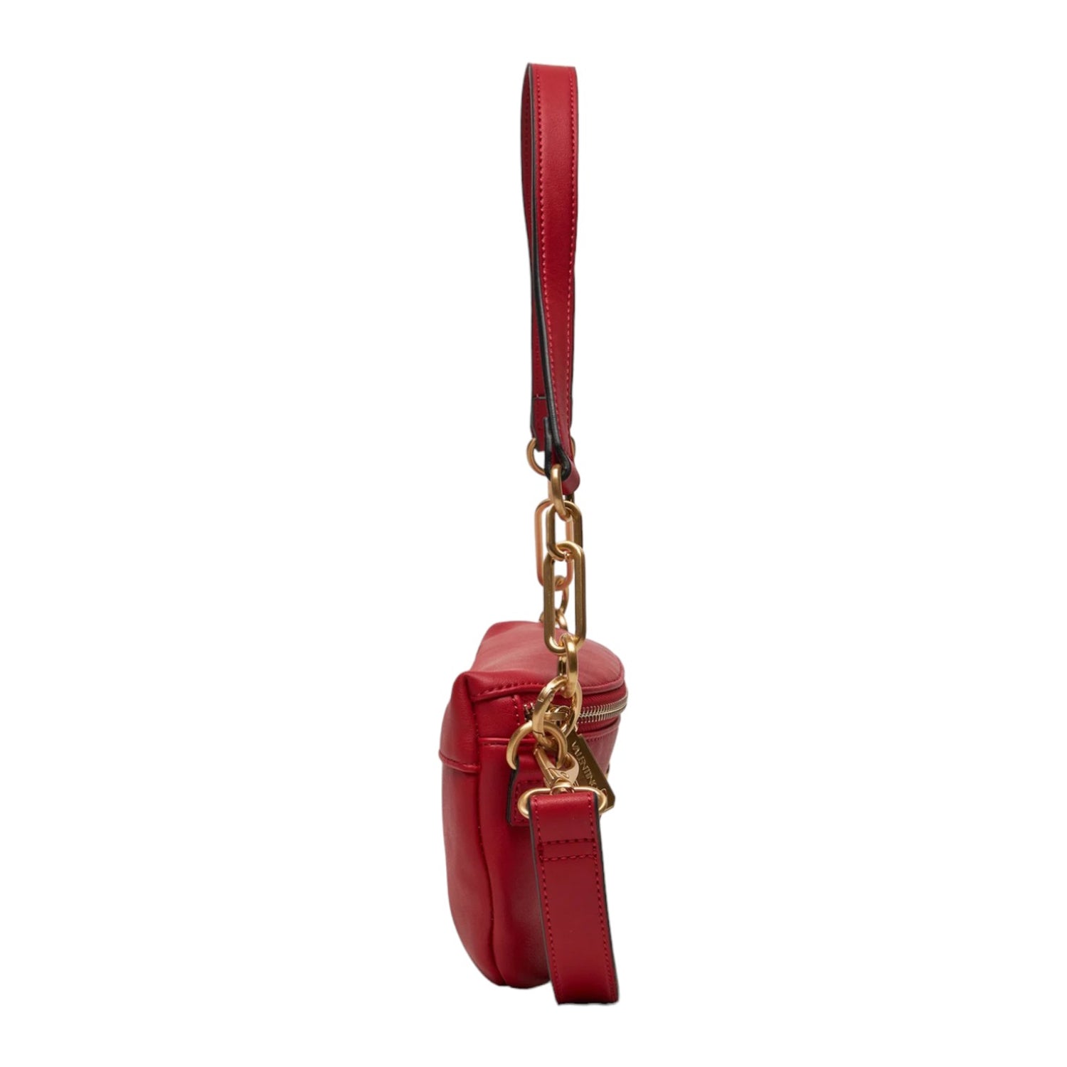Mario Valentino Borsa a Spalla Marsupio Donna in Pelle Sintetica Rossa con Manico e Tracolla