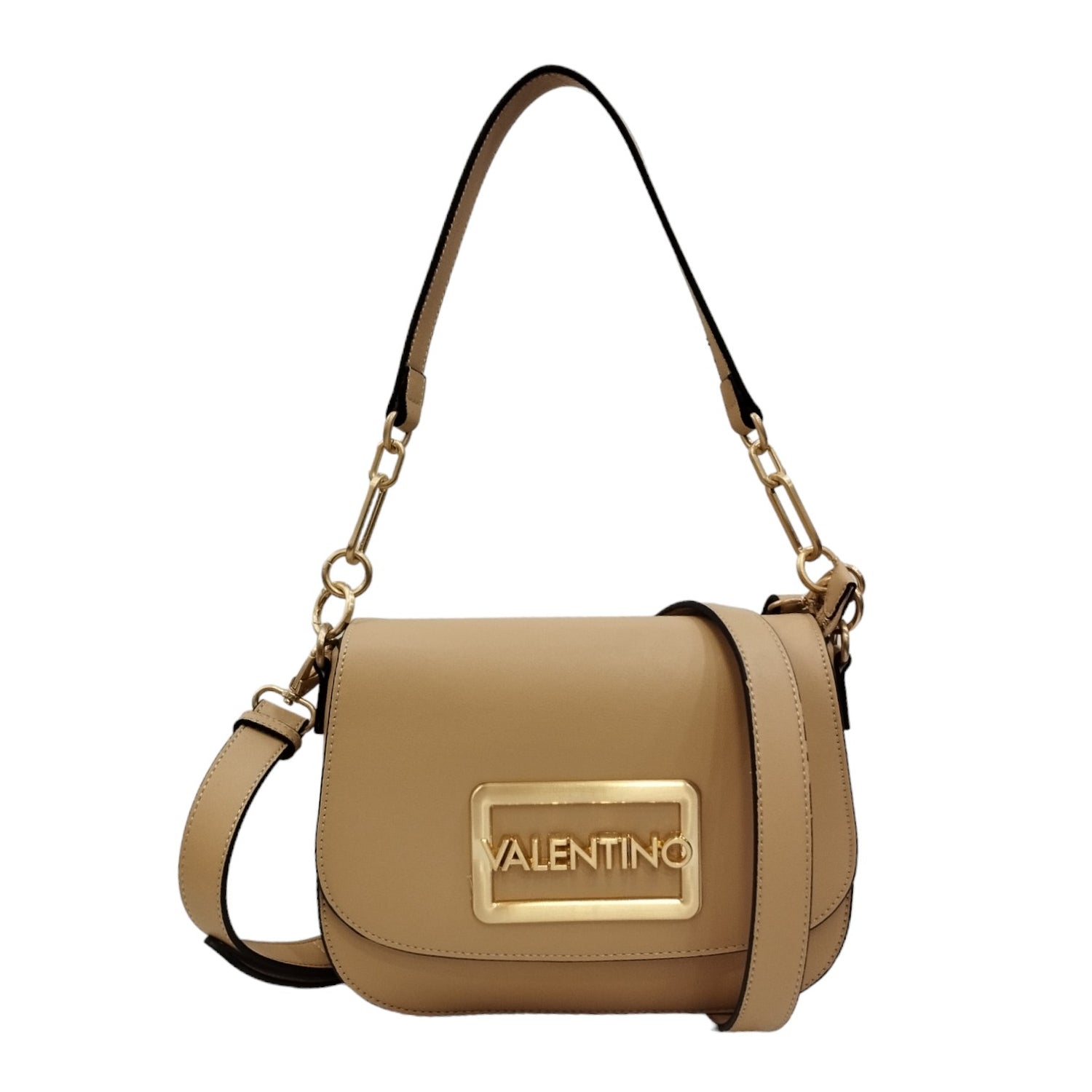 Mario Valentino Borsa a Spalla Piccola Beige con Tracolla