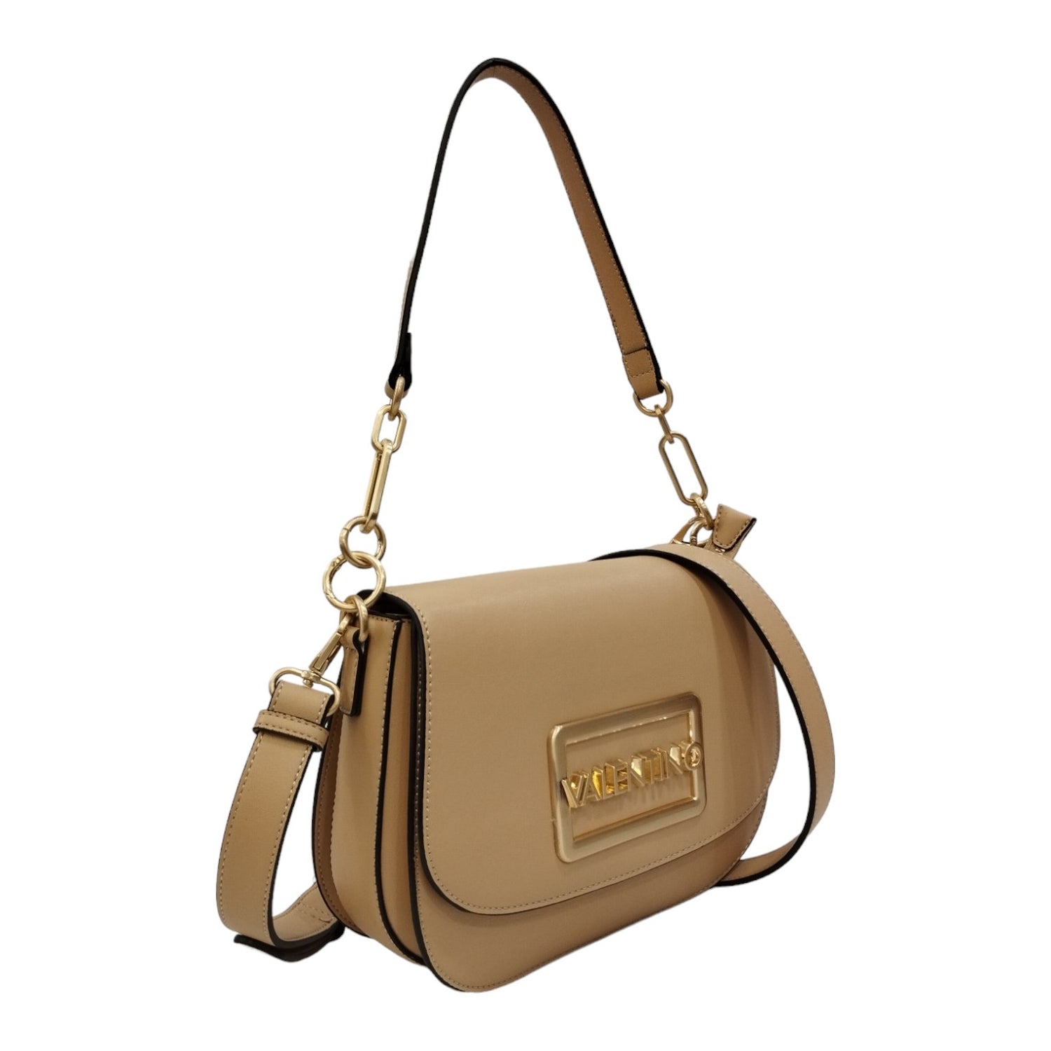 Mario Valentino Borsa a Spalla Piccola Beige con Tracolla