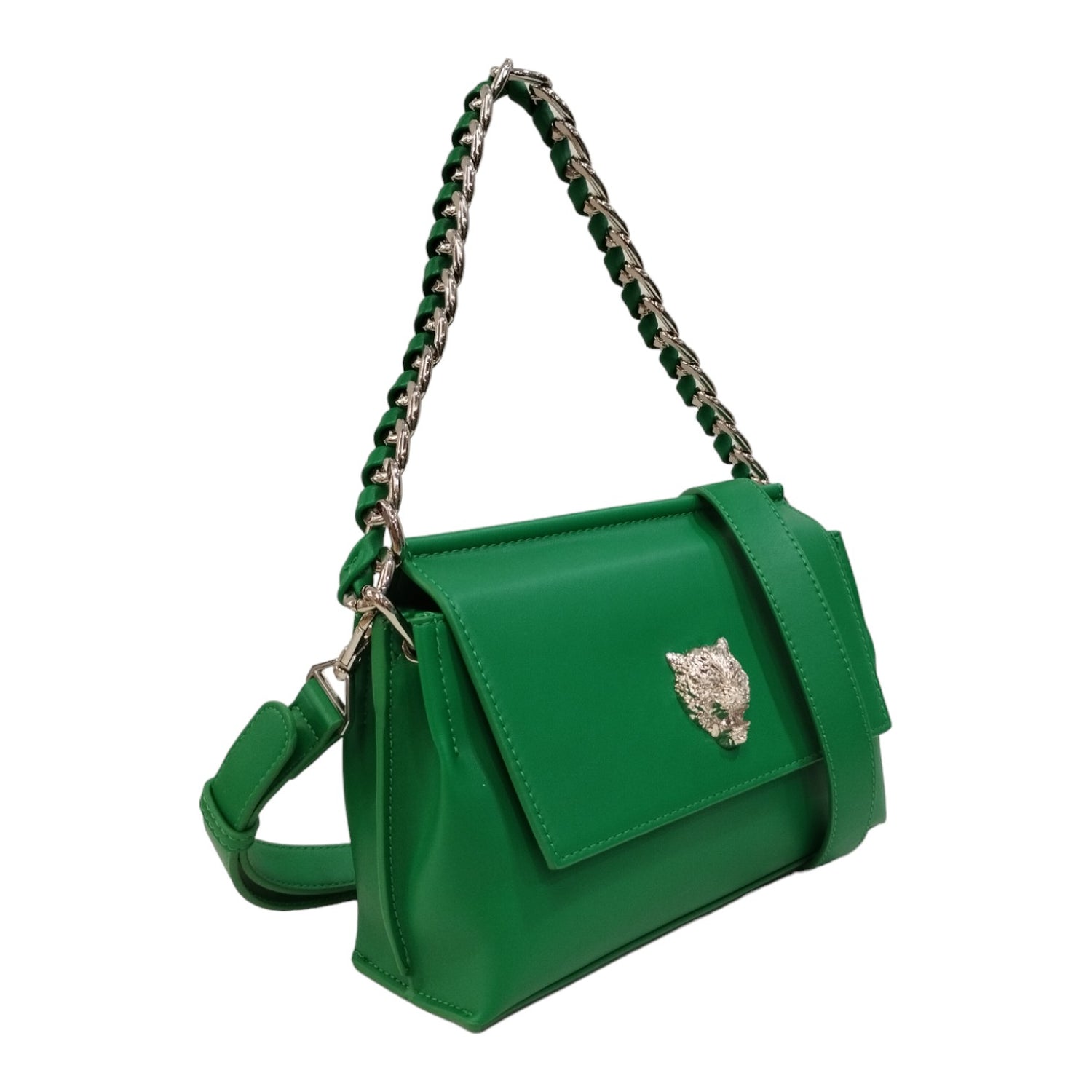 Plein Sport Borsa a Spalla Verde con Tracolla