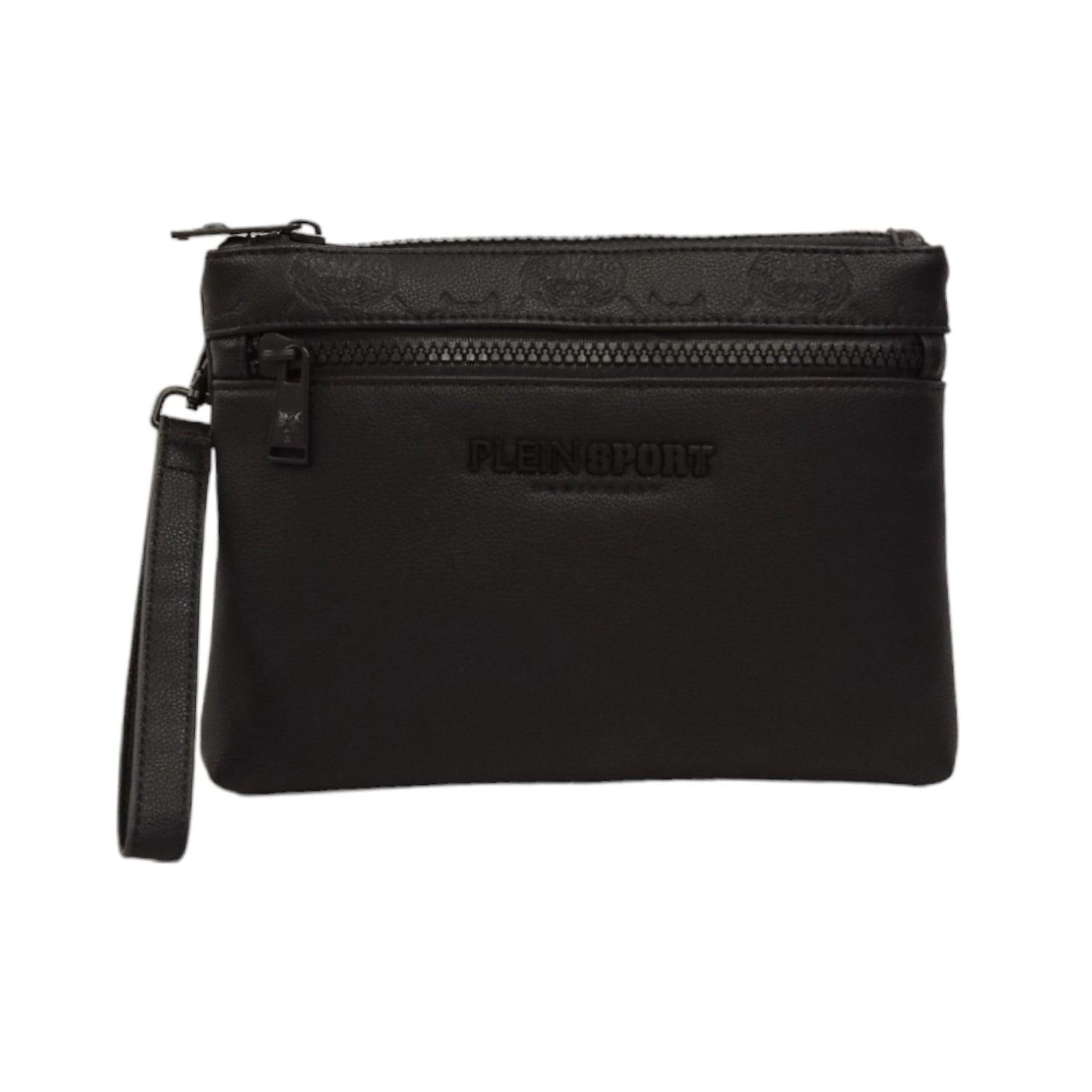 Plein Sport Pochette Nera con Polsino Removibile da Uomo