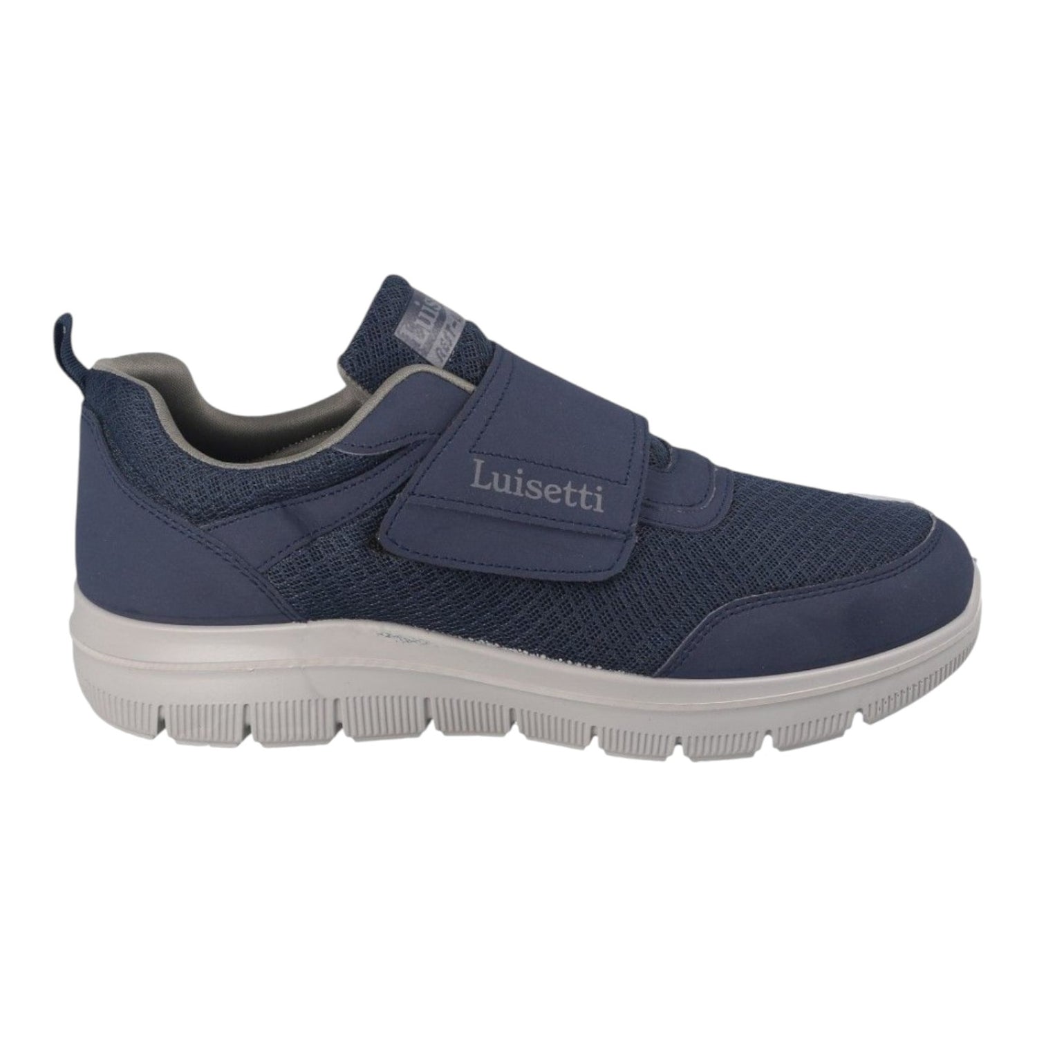 Luisetti Scarpa a Strappo Uomo in Tessuto e Nabuck Blu
