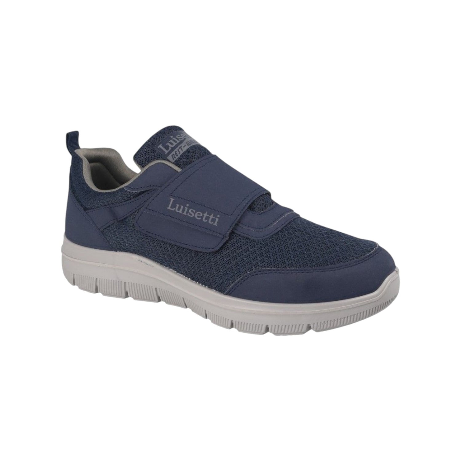 Luisetti Scarpa a Strappo Uomo in Tessuto e Nabuck Blu