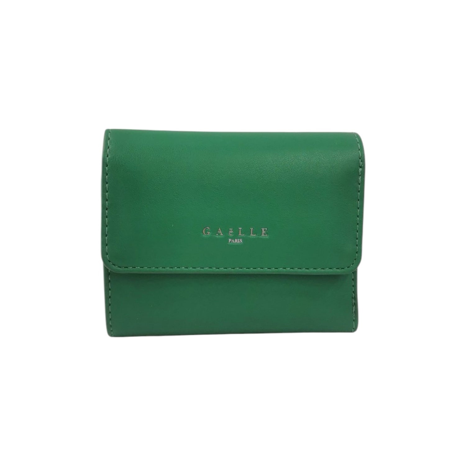 Gaelle Portafoglio Piccolo Donna in Ecopelle Verde con Bottoncino
