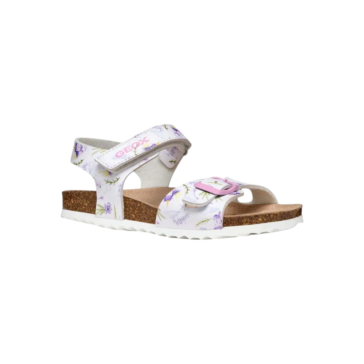 Geox Sandalo Bianco Lilla da Bambina
