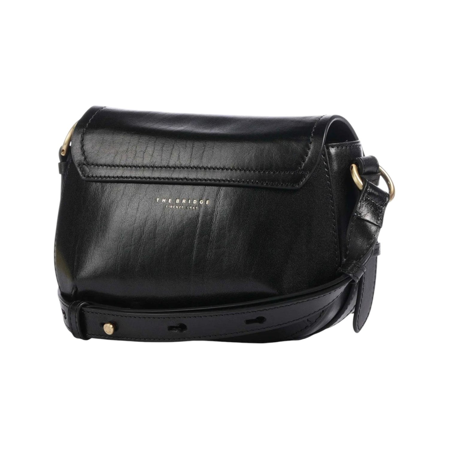 The Bridge Tracolla Nera Linea Federica in Pelle da Donna