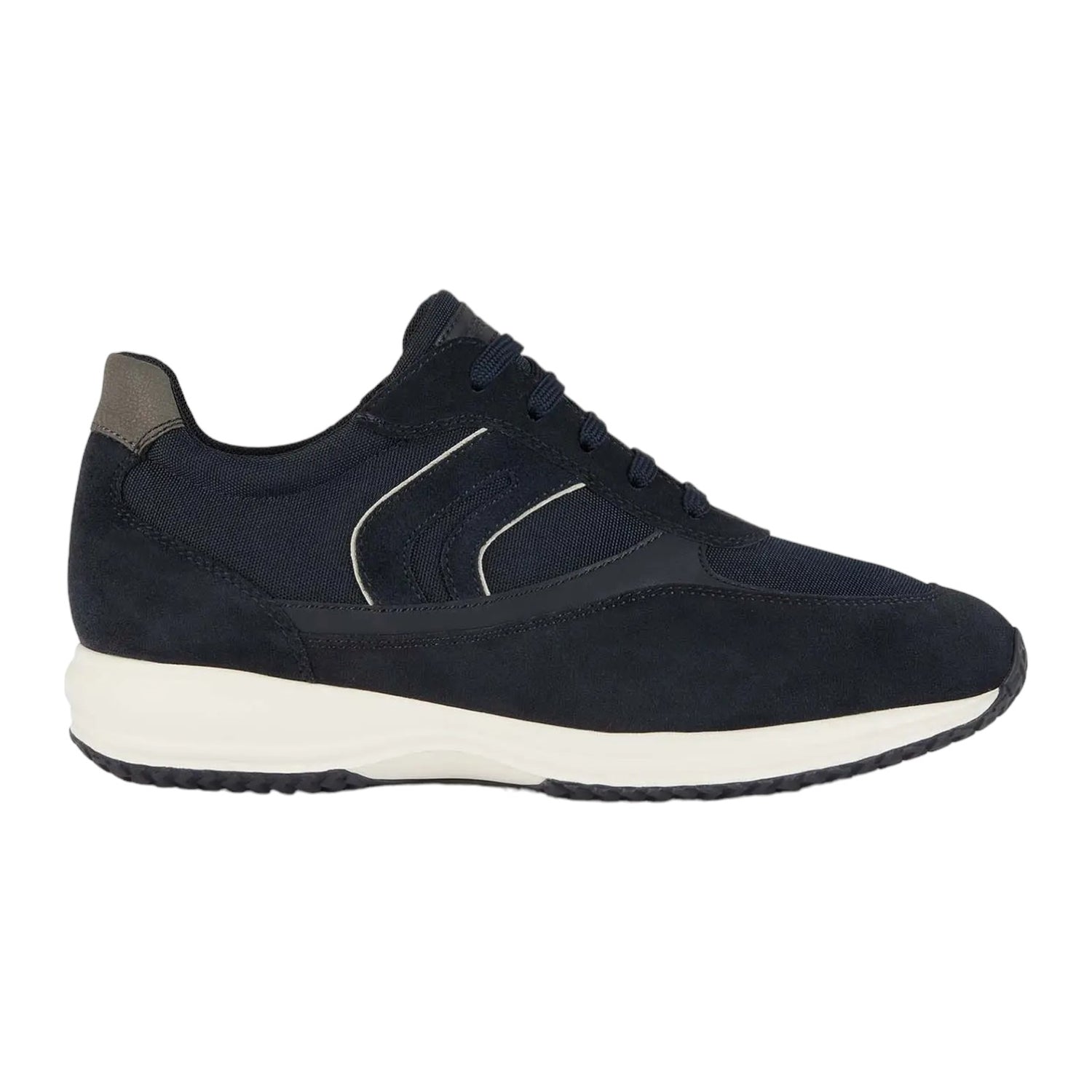 Geox Sneakers Blu Happy in Tessuto e Camoscio da Uomo