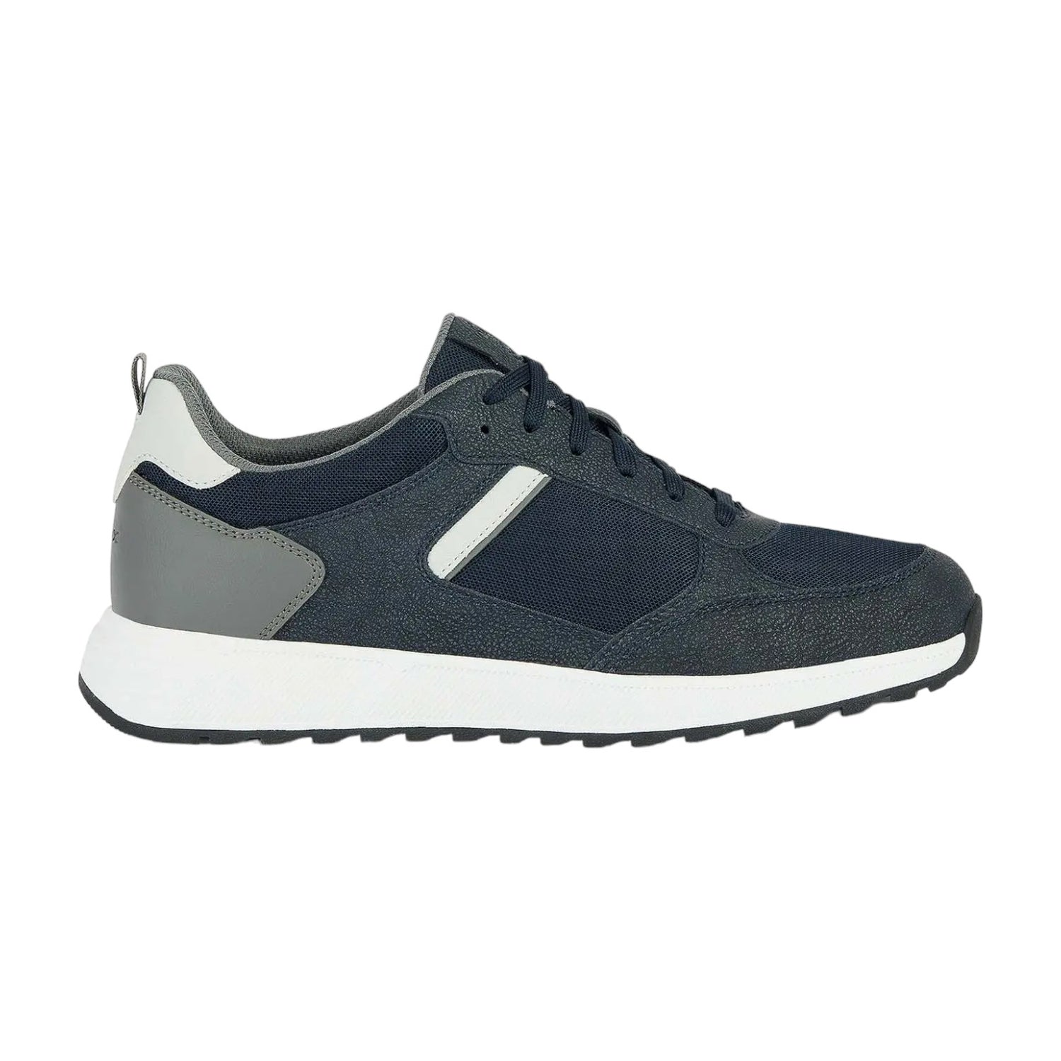 Geox Sneakers Blu Molveno in Tessuto e Camoscio da Uomo