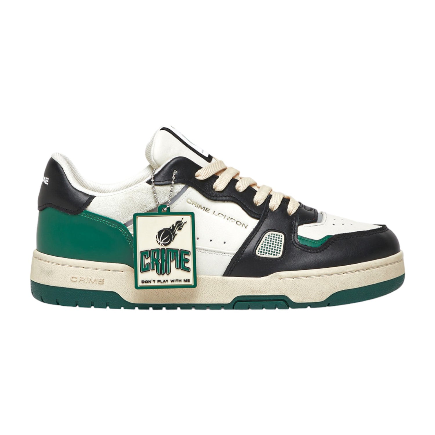 Crime London Sneakers Verde Off Court Og Lucky da Uomo