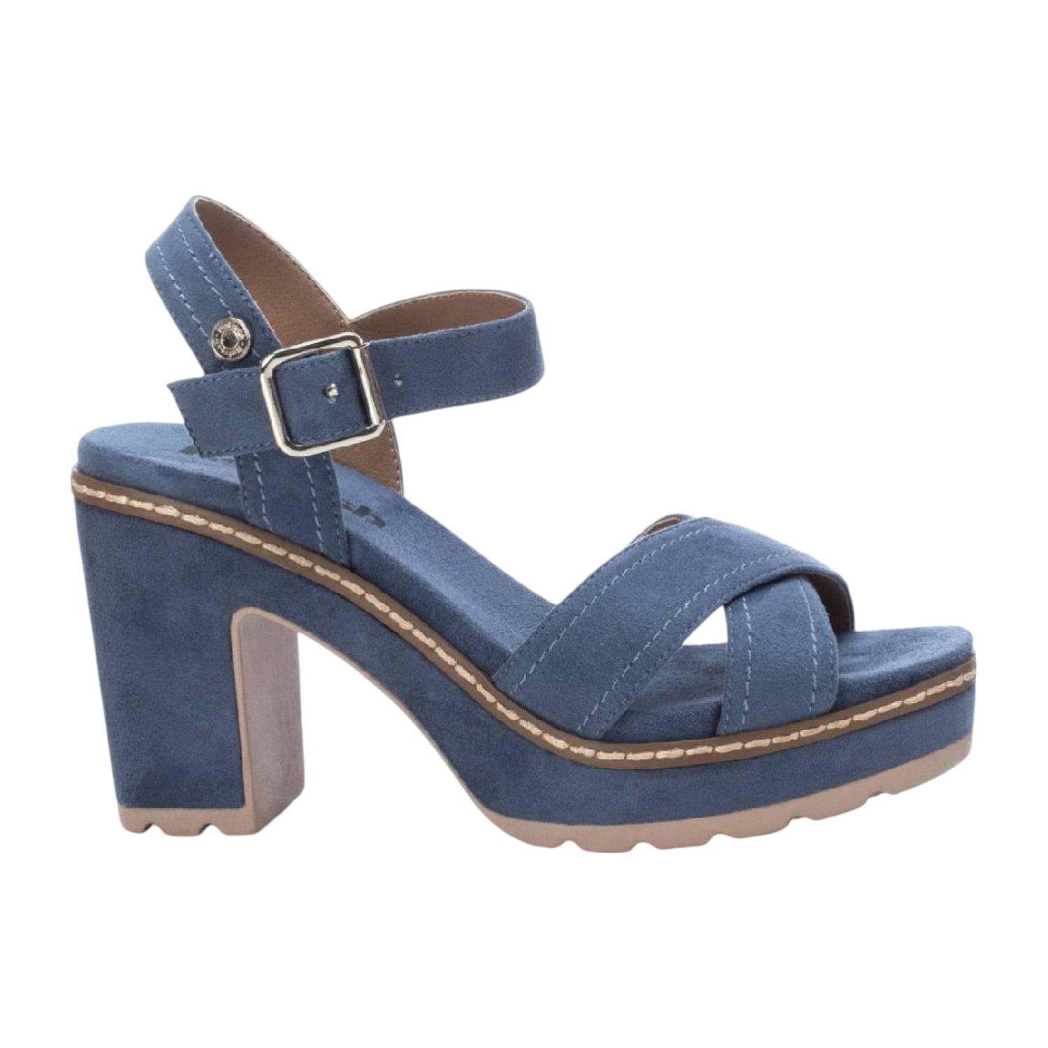 Refresh Sandalo Jeans in Camoscio t.9 da Donna