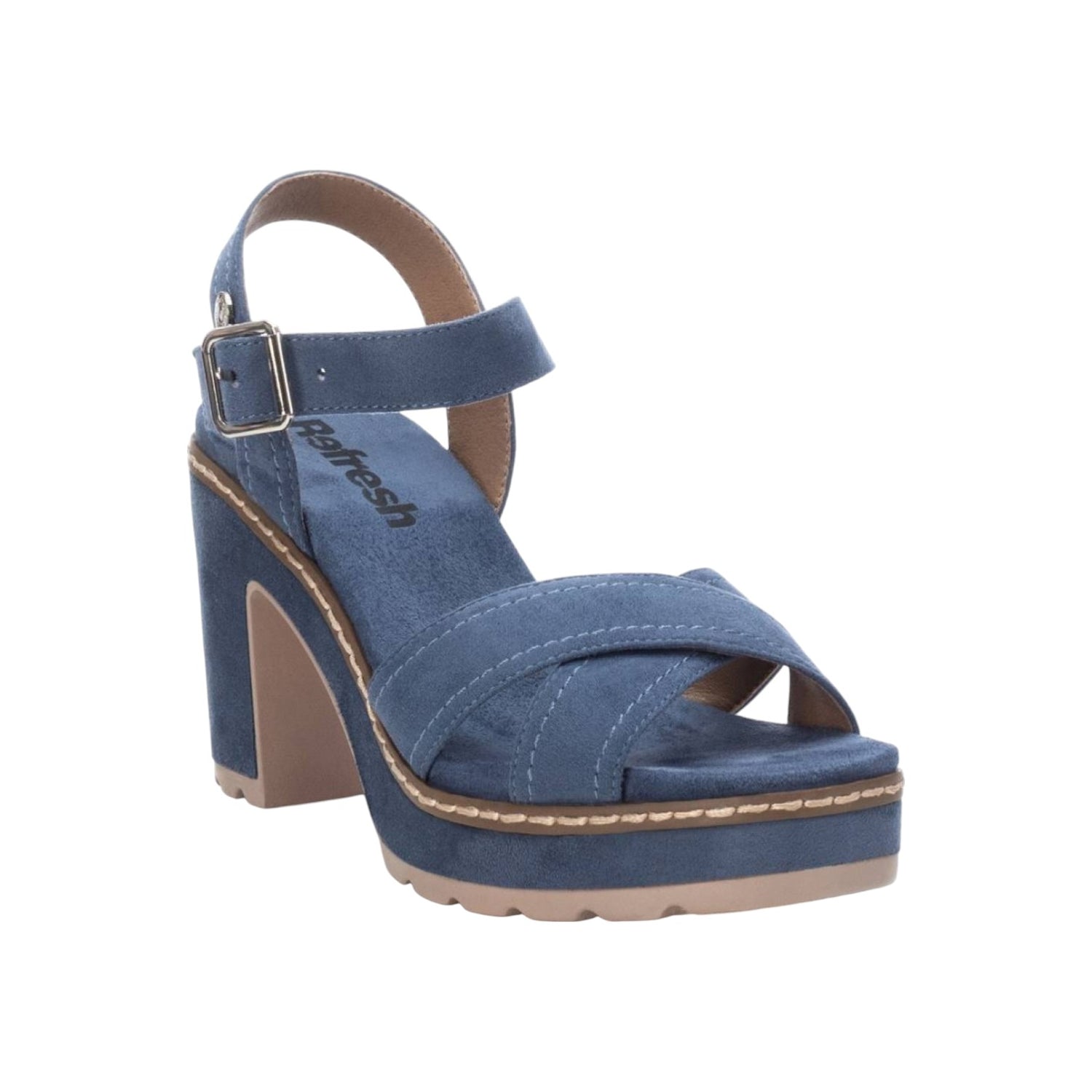 Refresh Sandalo Jeans in Camoscio t.9 da Donna