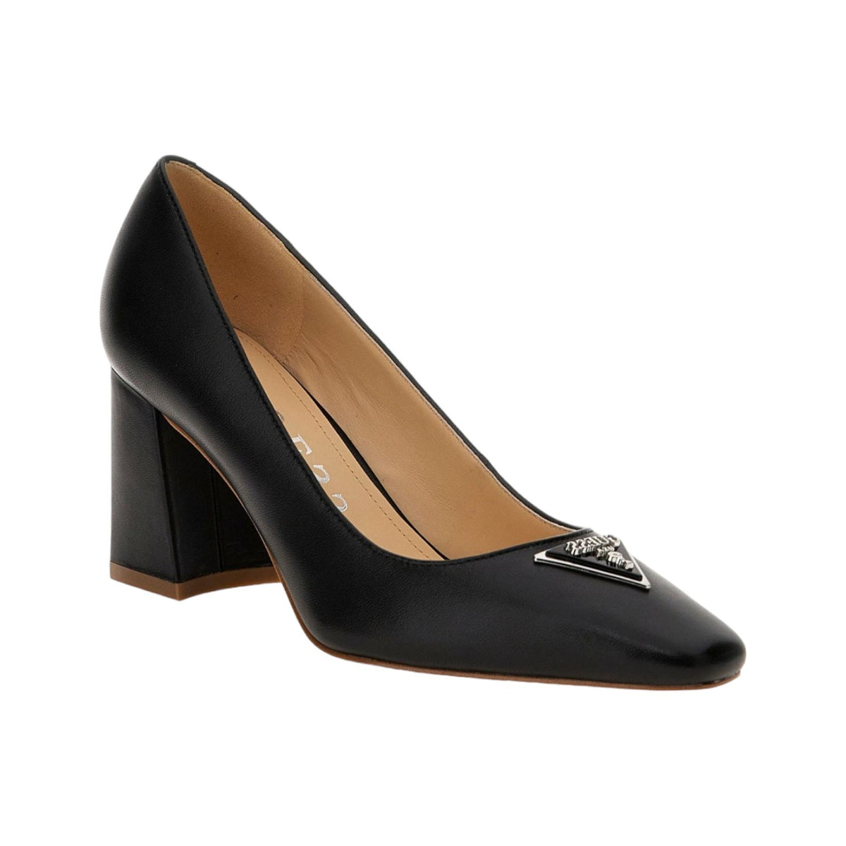 Guess Décolleté Nero Varlay Vera Pelle t.7